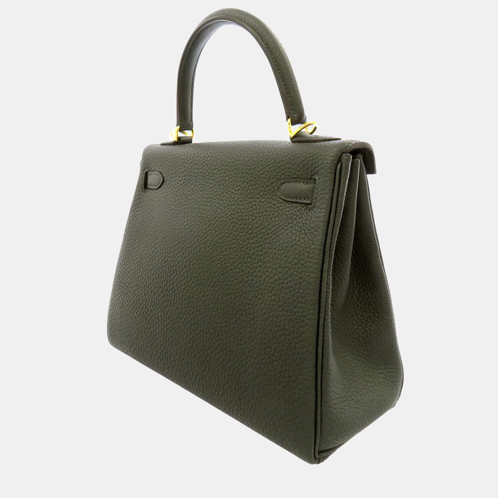 

Hermes Green Togo Leather Gold Hardware Kelly Retourne 25 Bag