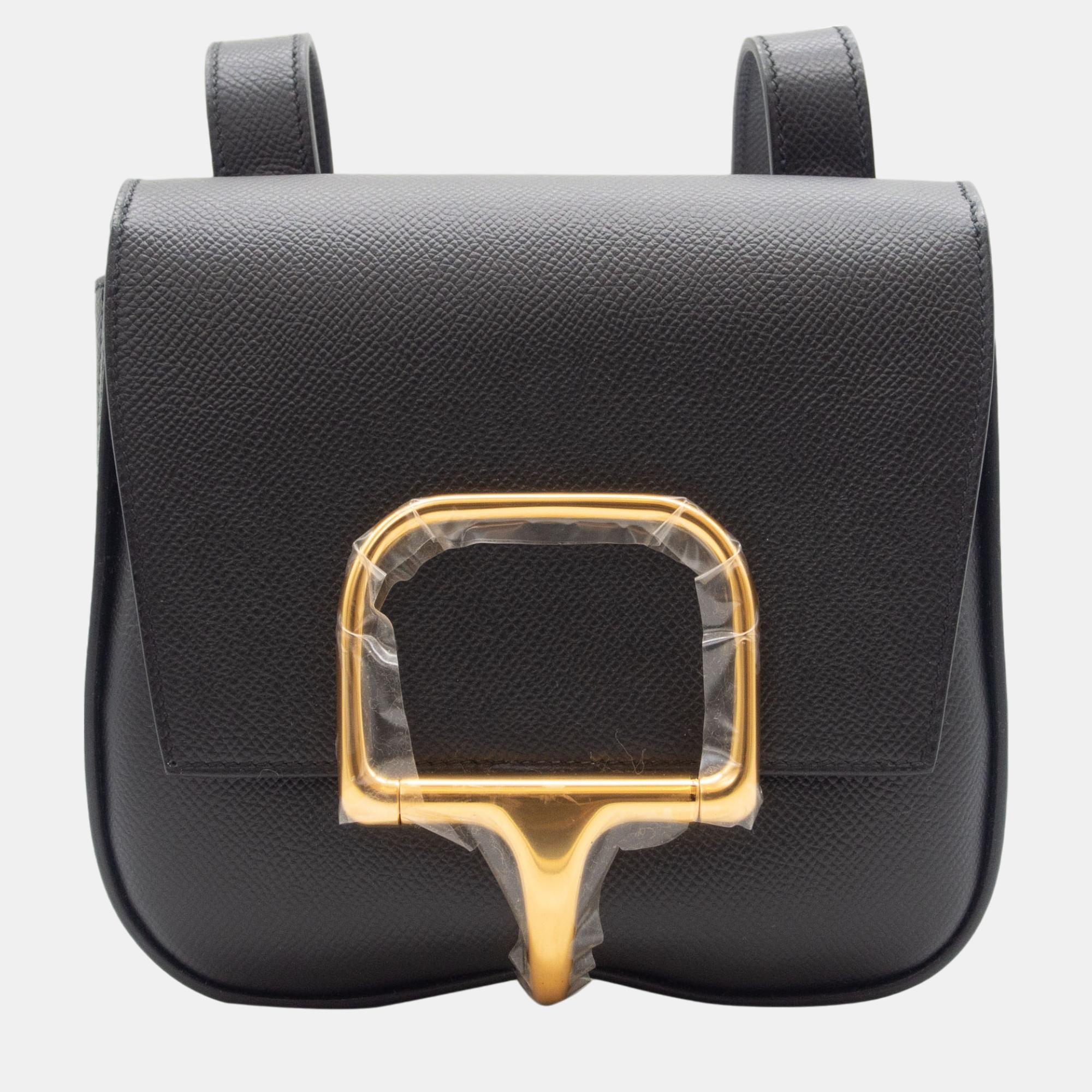 Pre-owned Hermes Hermès Della Mini Cavalleria Bag Bag In Black