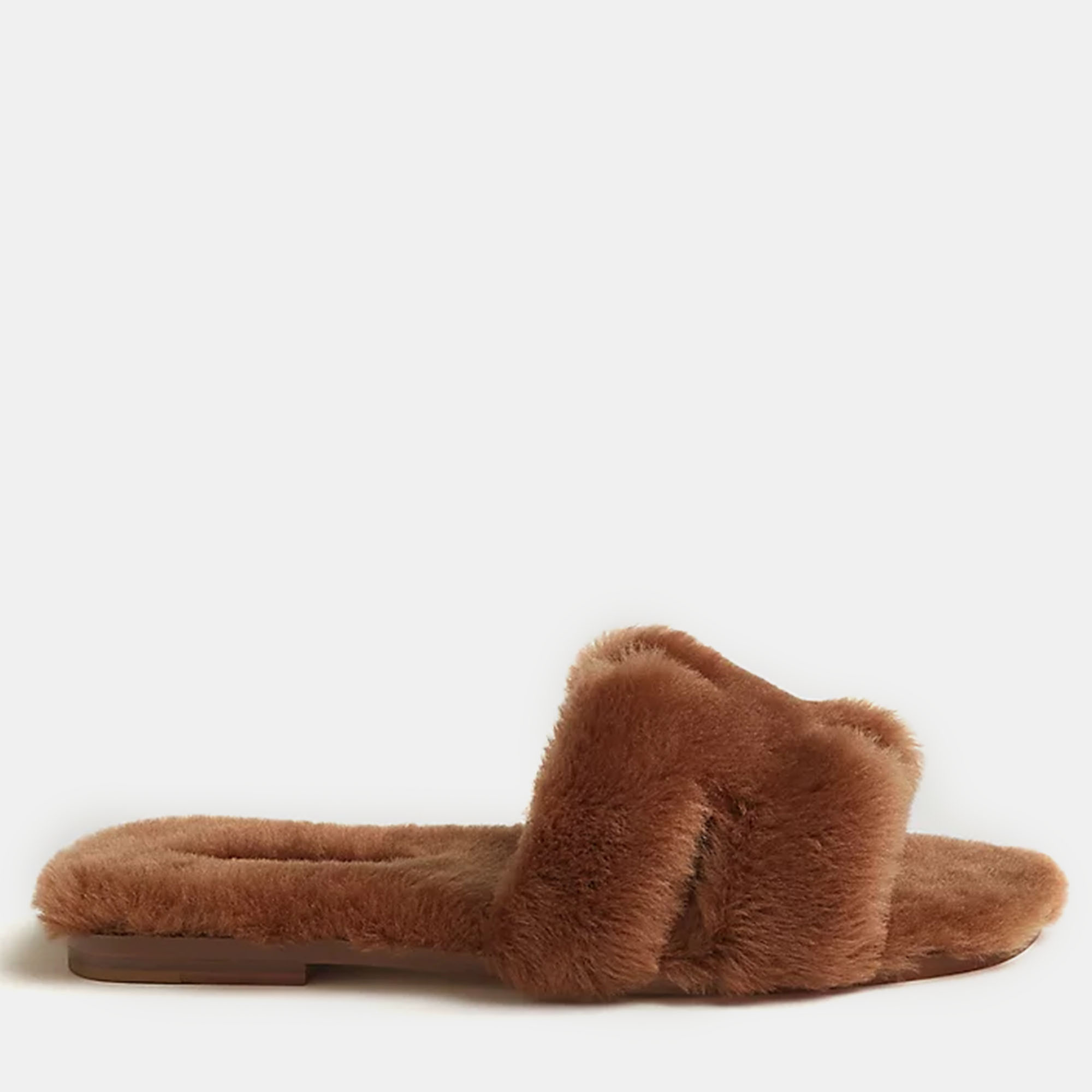 

Hermes Naturel Camel Shearling Oran Sandals Size, Brown