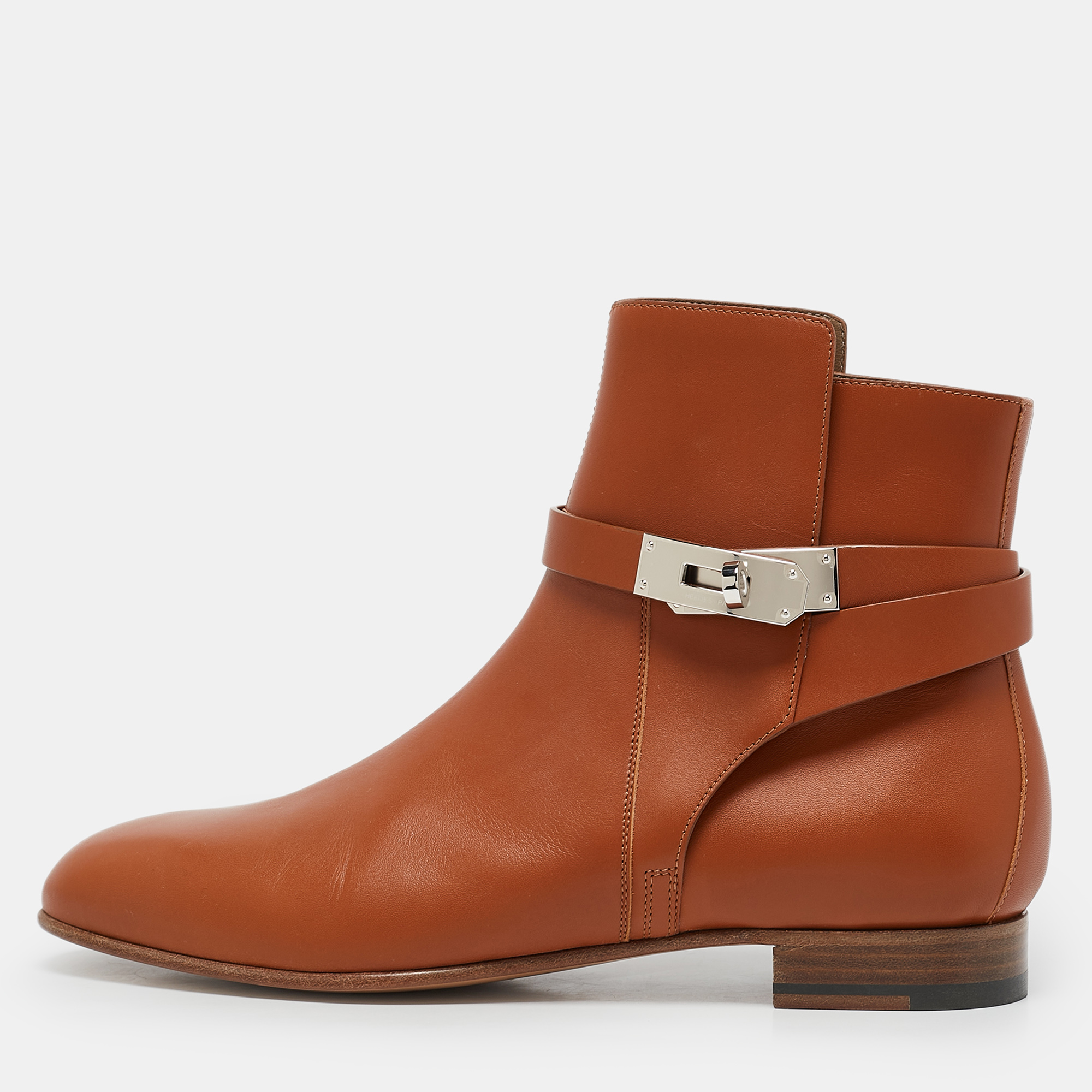 

Hermes Brown Leather Neo Ankle Boots Size