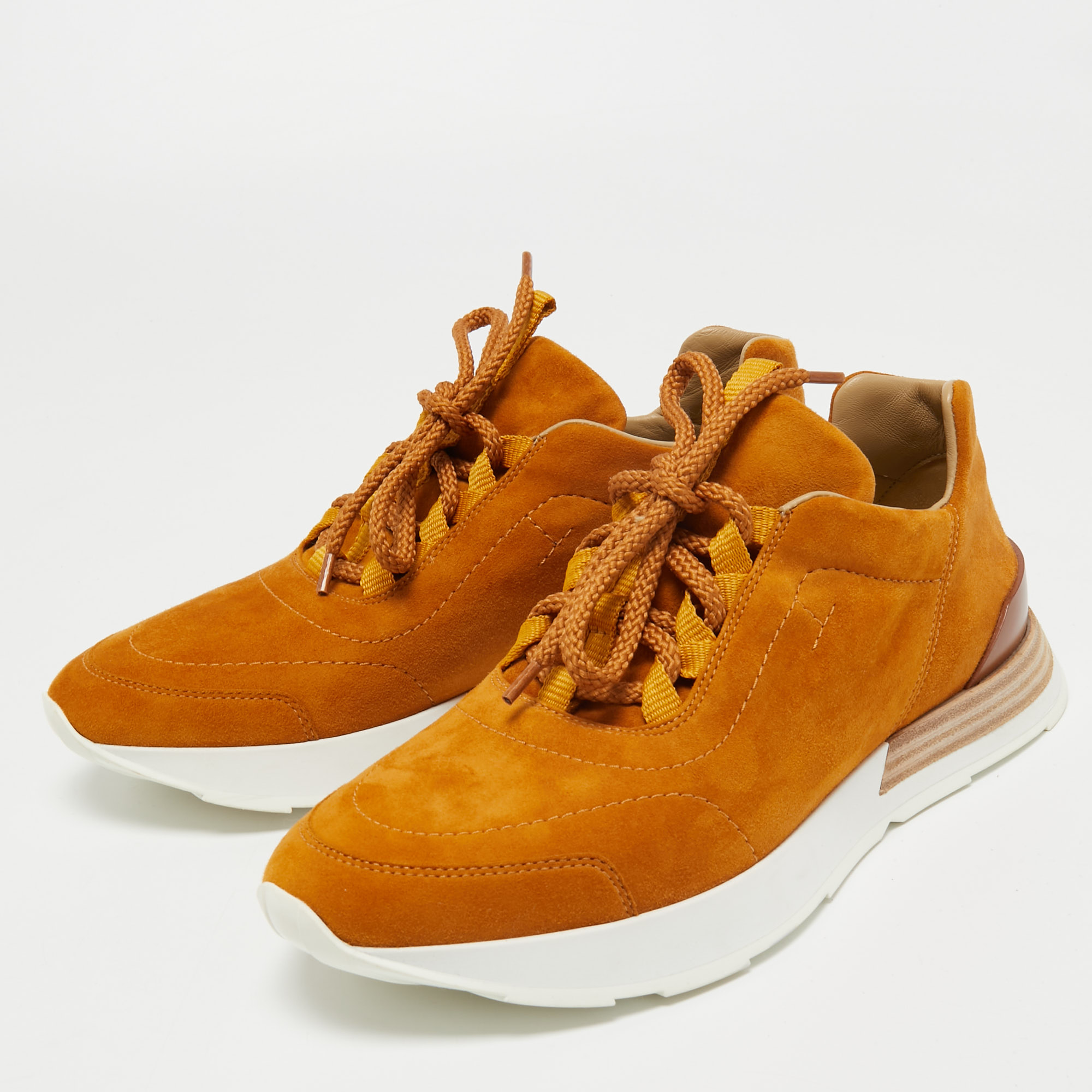 

Hermes Light Brown Suede Buster Sneakers Size