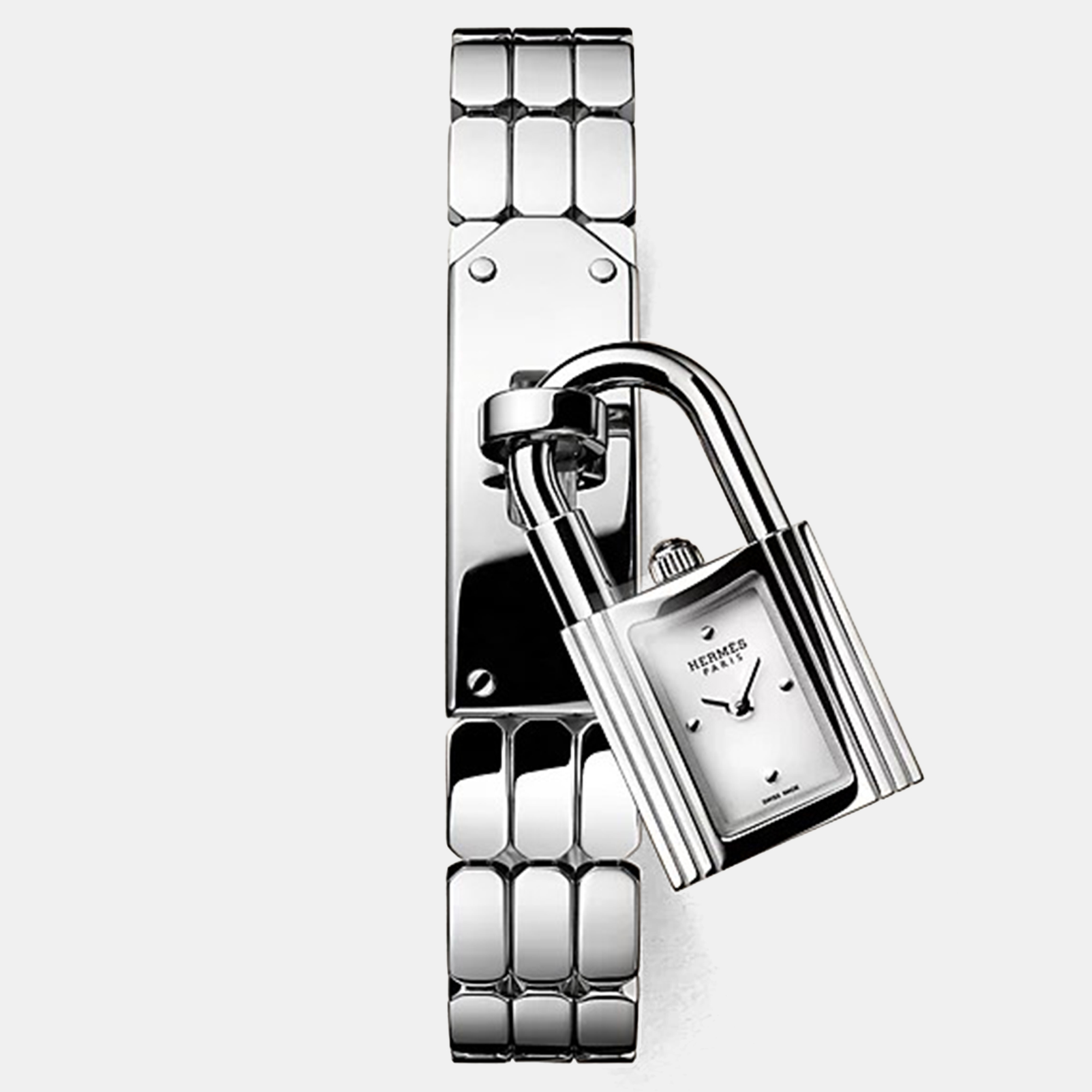

Hermes Kelly Mini Silver Steel Quartz Women Wristwatch 16 mm