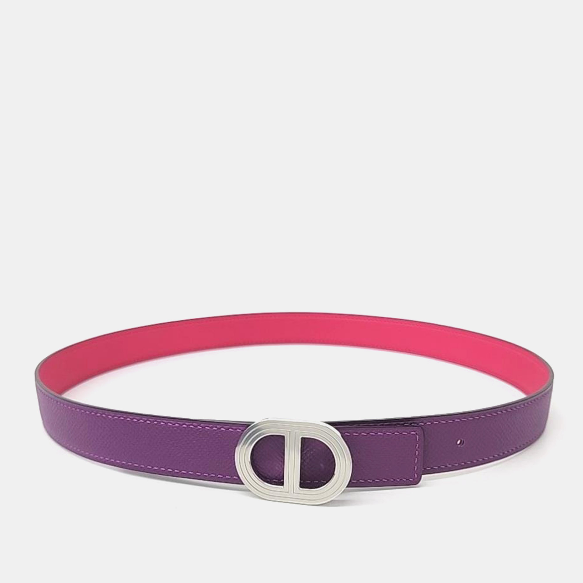 

Hermes Reversible Rivage Belt, Pink