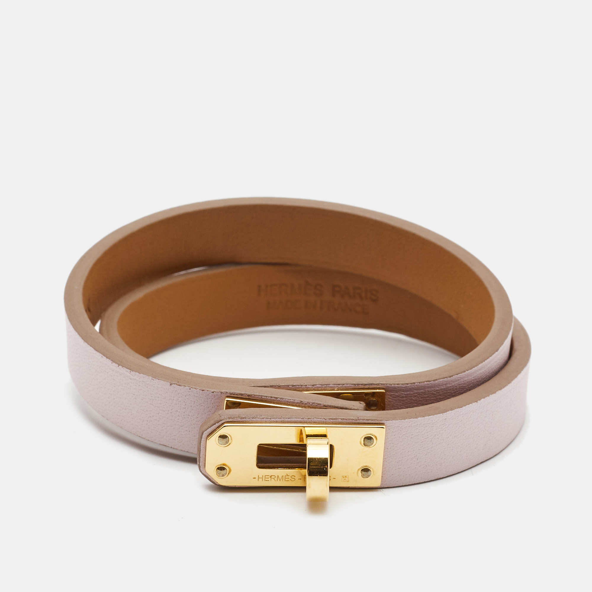 

Hermès Kelly Mini Leather Gold Plated Bracelet