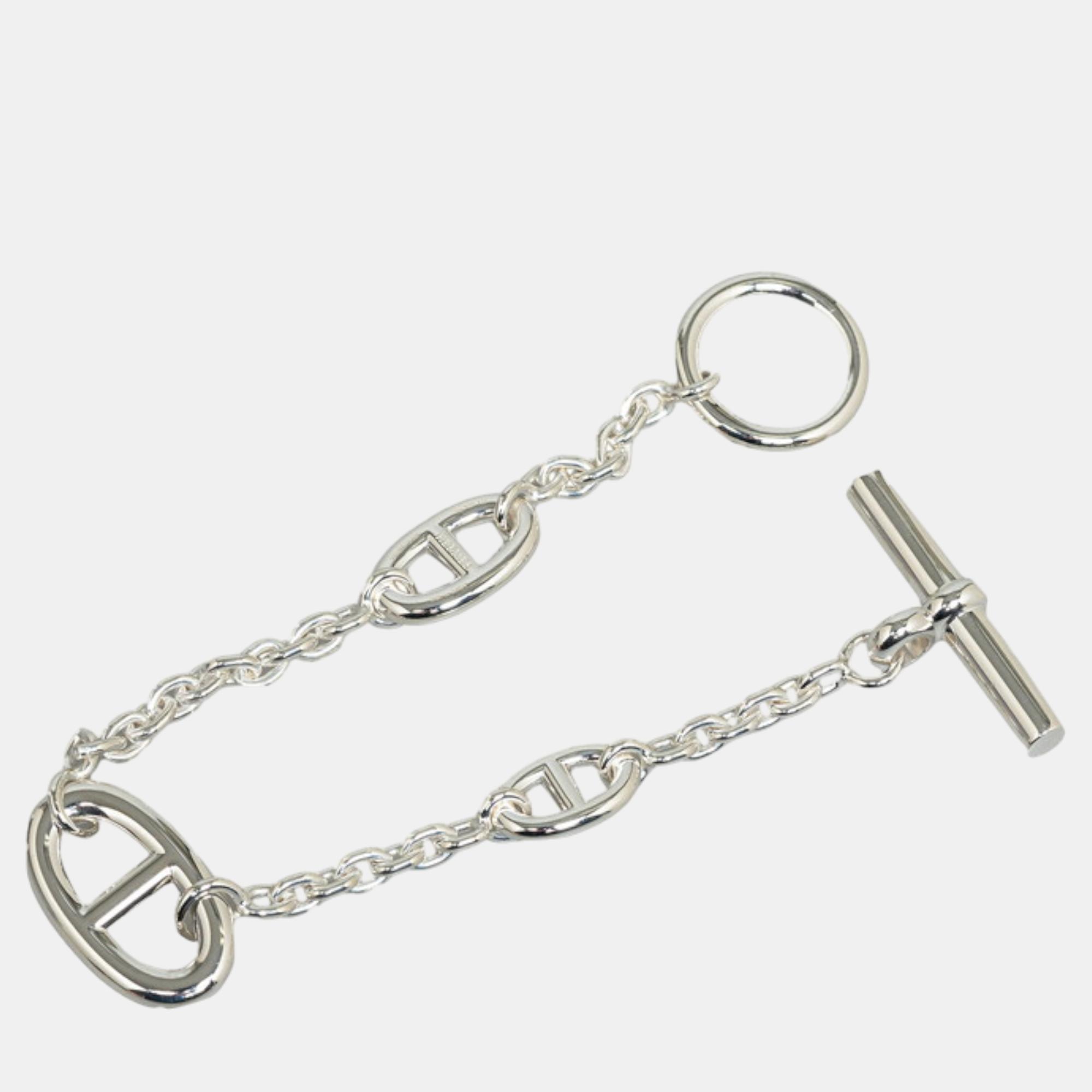 

Hermes Silver Chain D'Ancre Bracelet