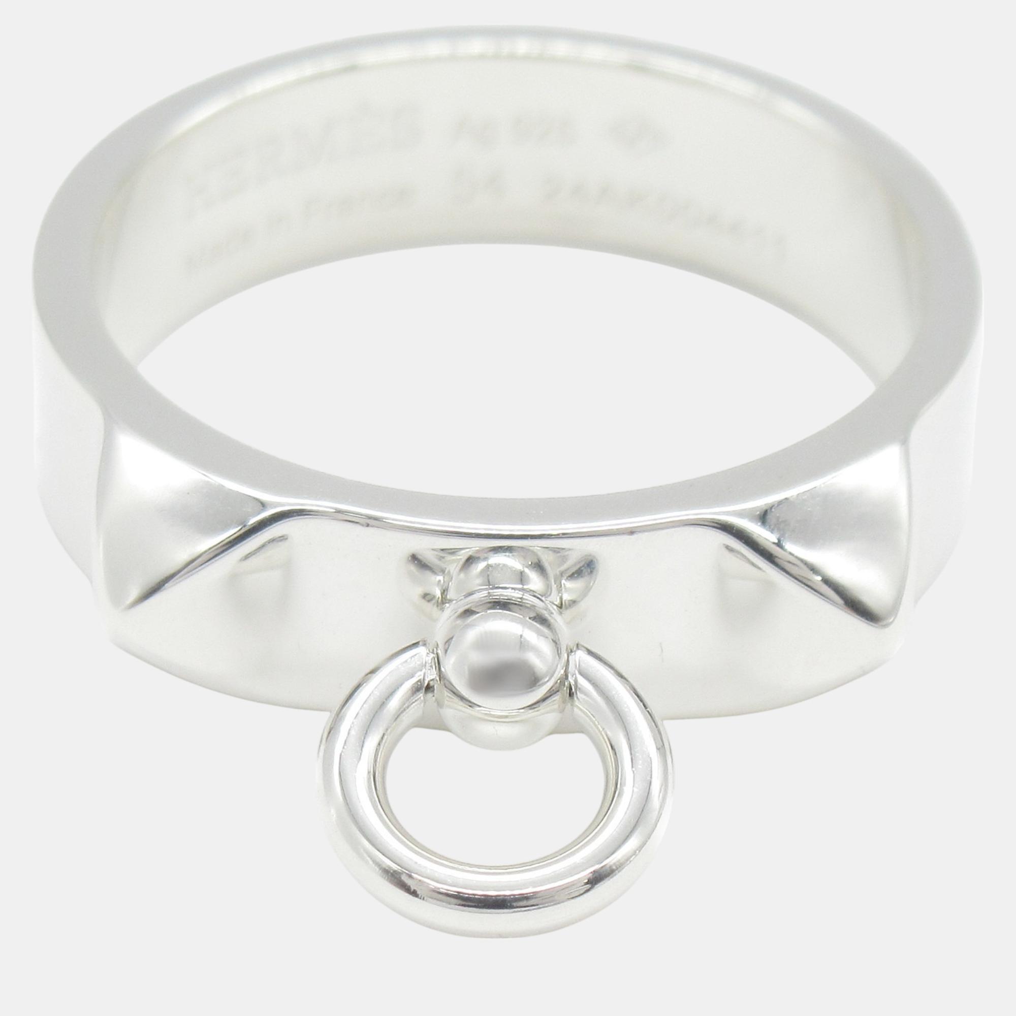 

Hermes Silver 925 Ring Collier de Chien PM