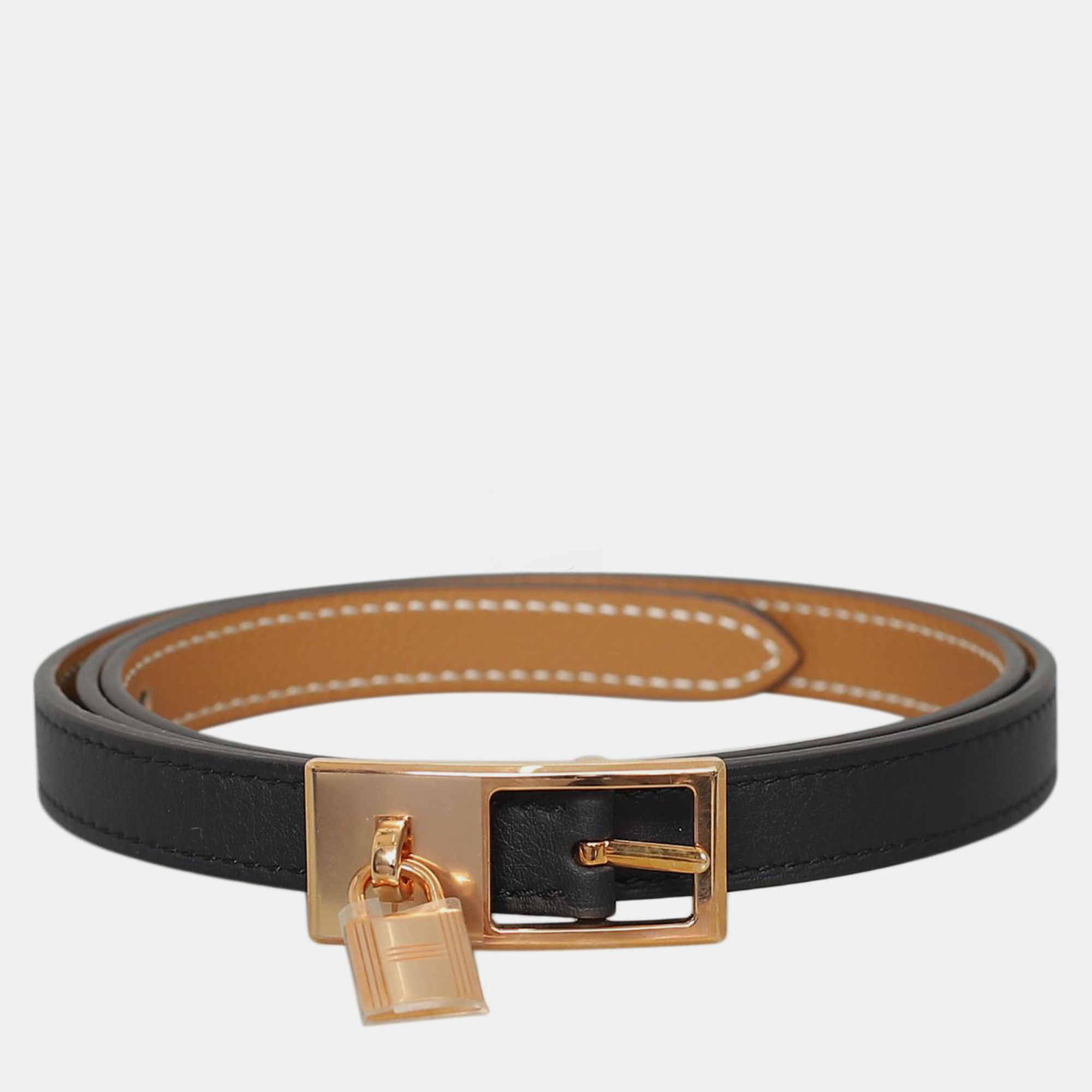 

Hermes Lucky Reversible Belt, Black