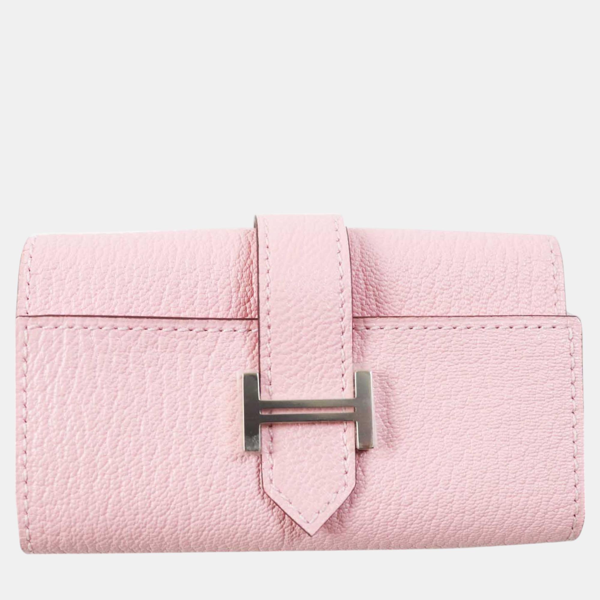 

Hermes Chevre Mysore Key Holder Z Stamp 2021 Pink Leather