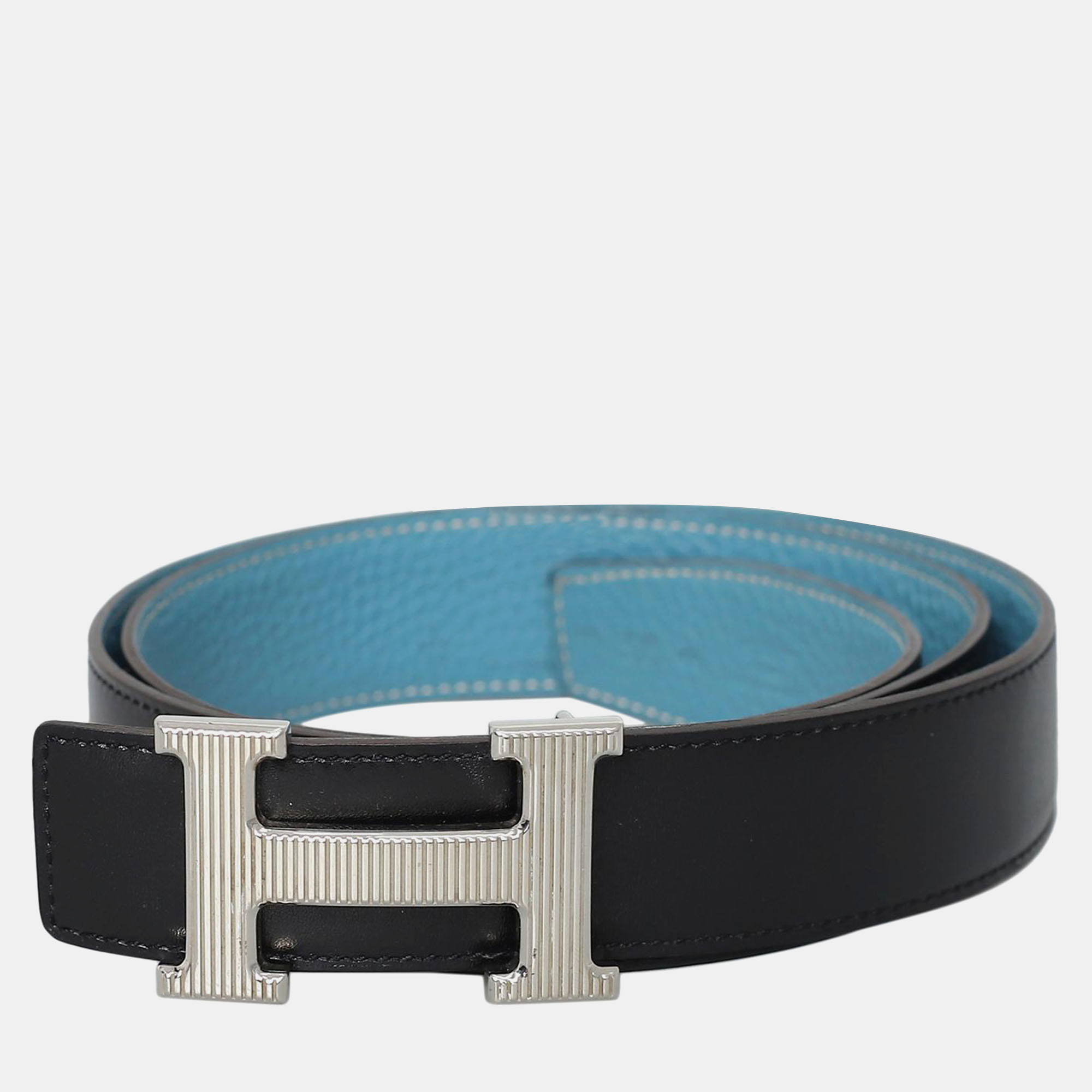 

Hermes  H Reversible Belt, Black