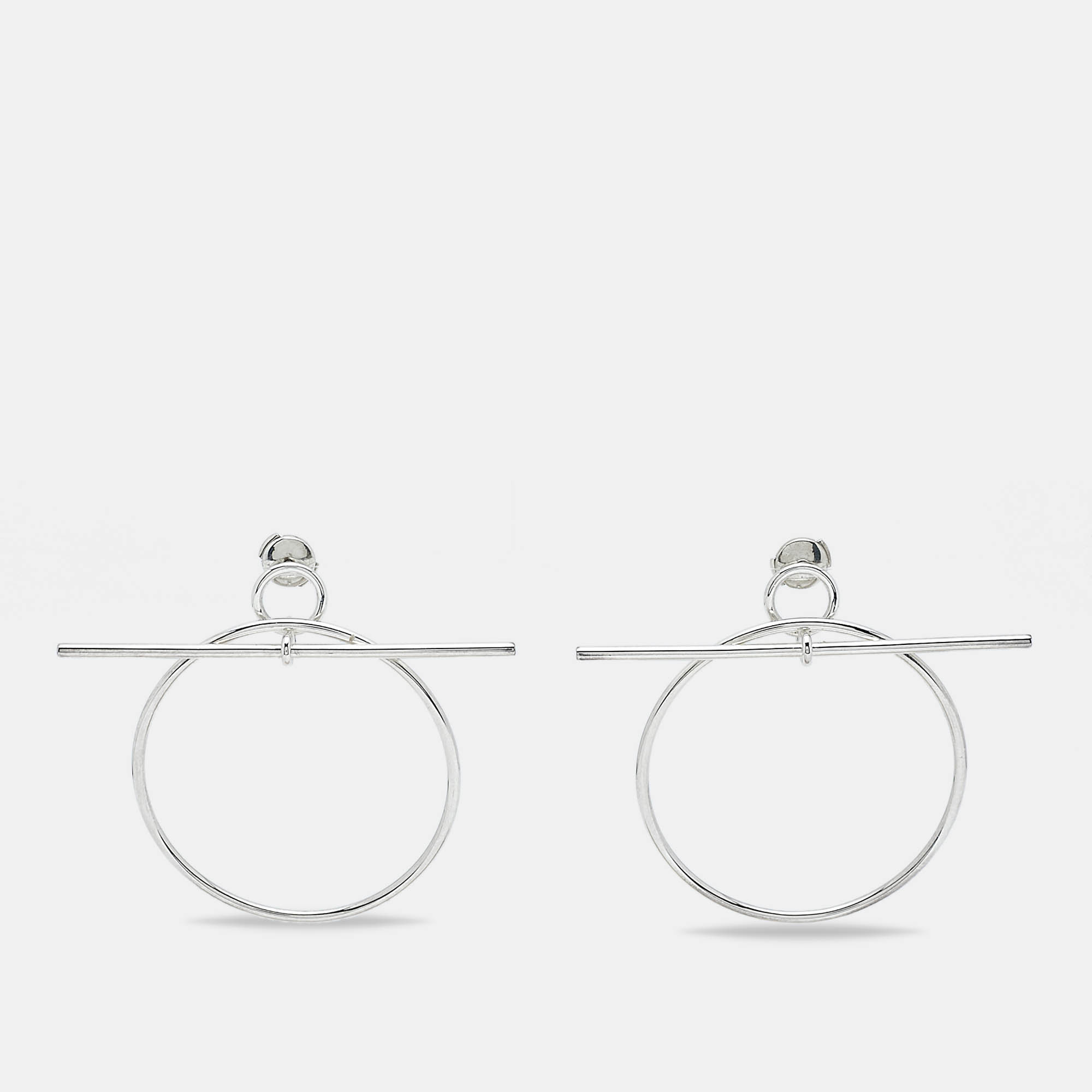 

Hermes Loop Sterling Silver Earrings