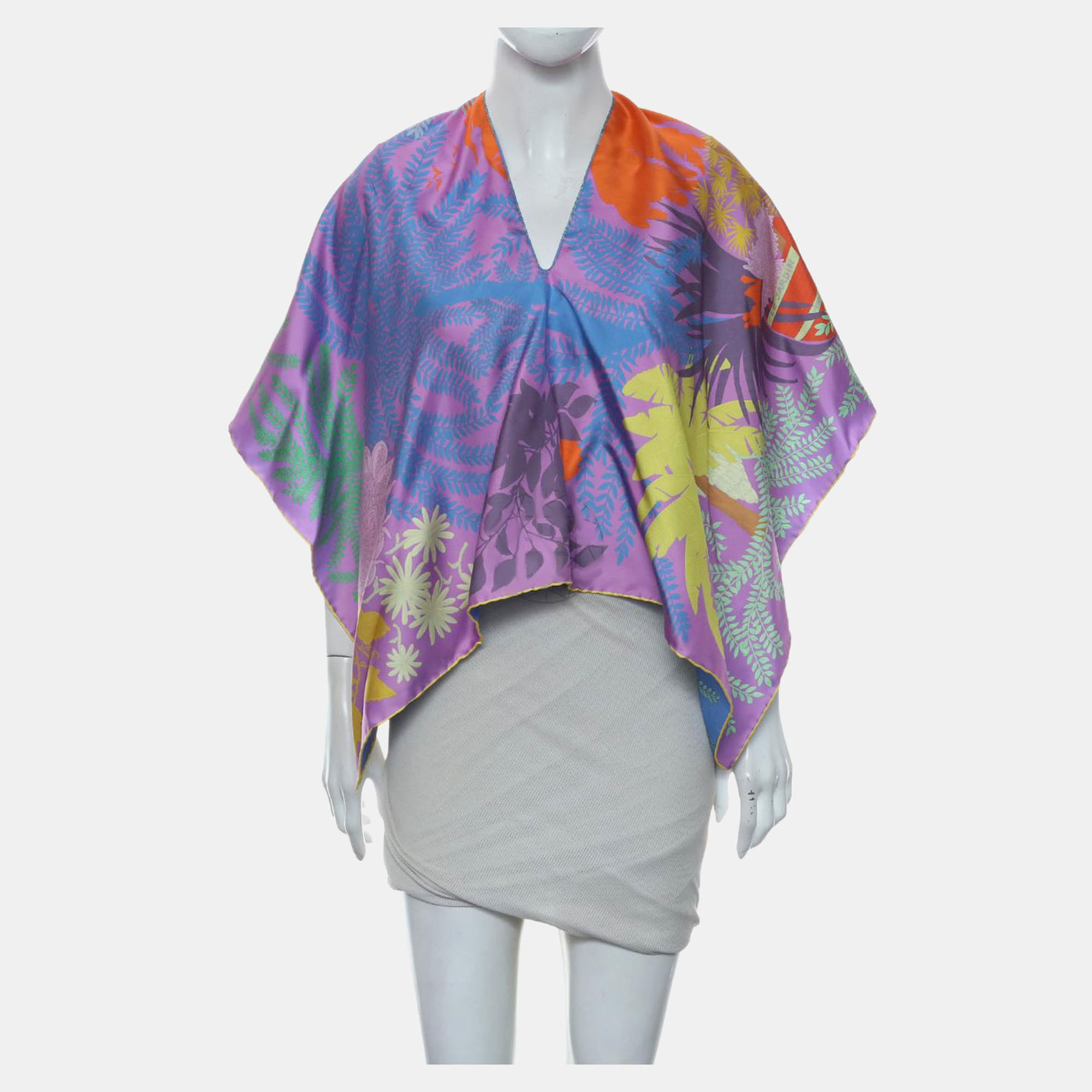 Hermes Le Jardin Des Peintres Dossard Scarf 