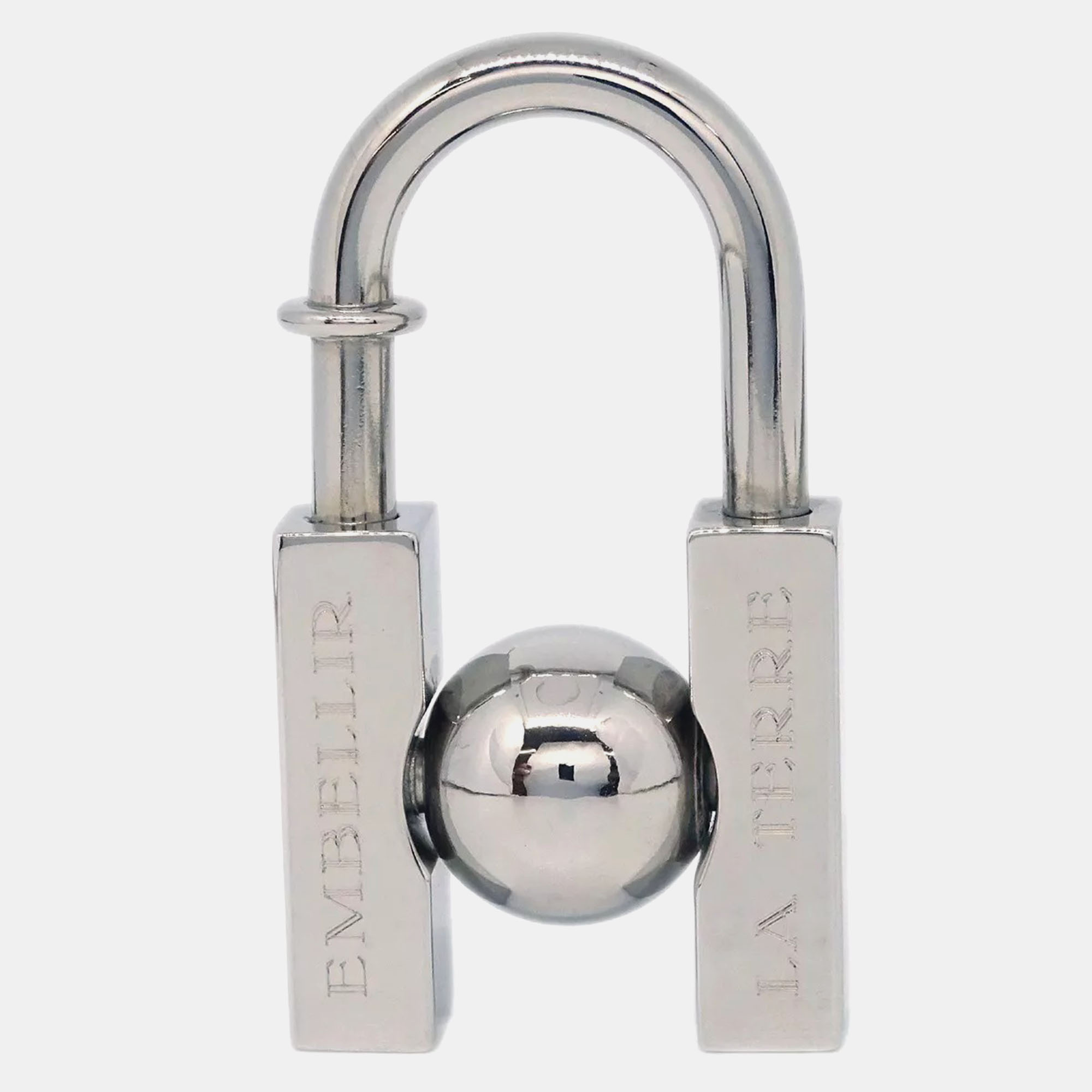 

Hermes 2001 Earth Cadena Padlock Silver Small