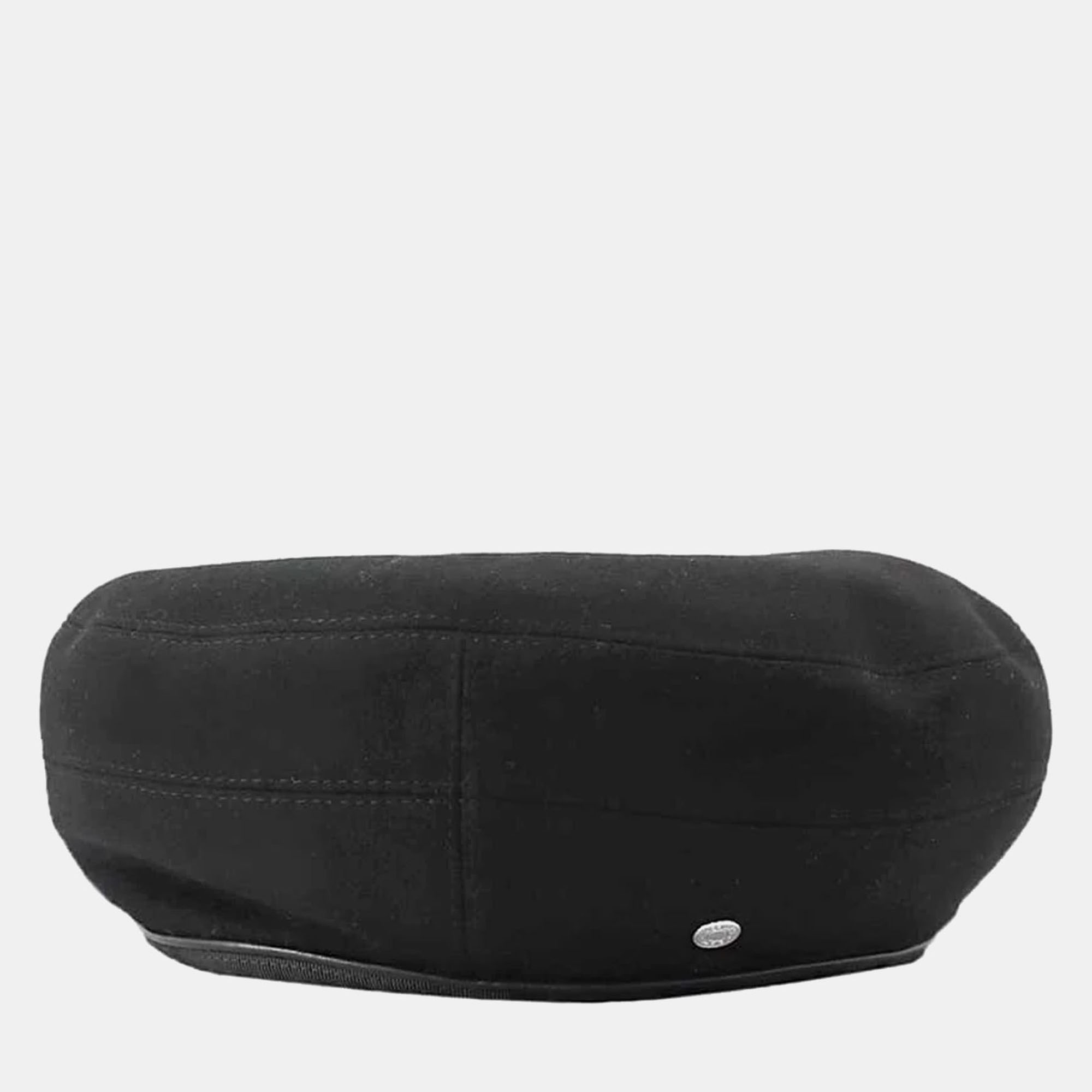 

Hermes Black Cashmere Saint-Honore Beret Size