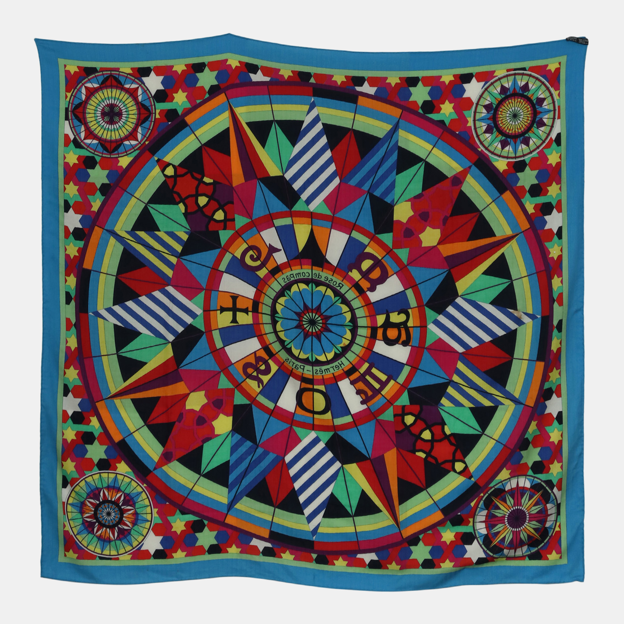 

Rose De Compas Cashmere Scarf, Multicolor