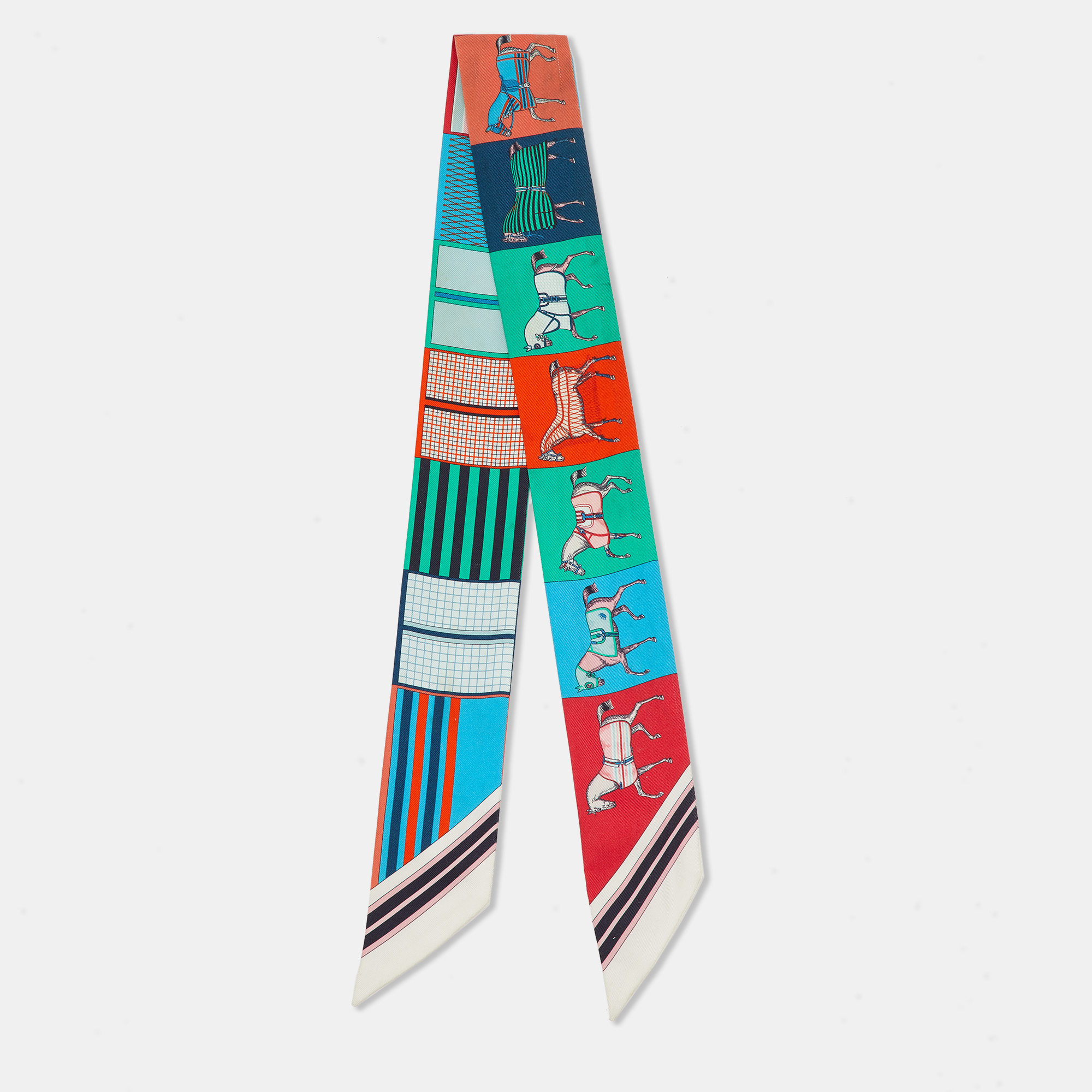 

Hermès Multicolor Couvertures Nouvelles Silk Twilly