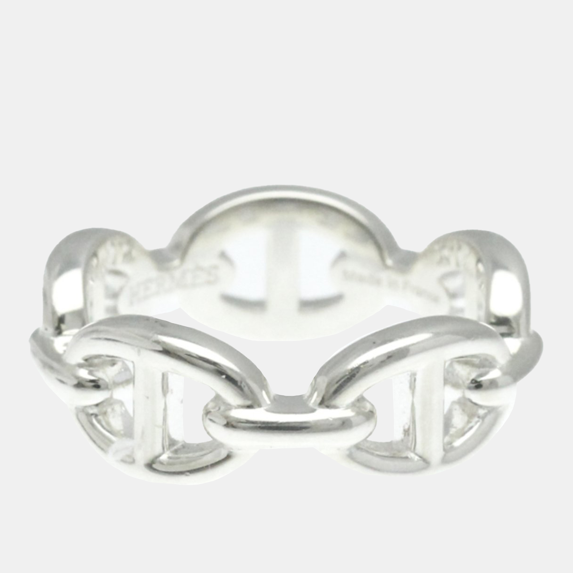 

Hermes Chaine D'ancre Ring Silver 925 Fashion No Stone Band Ring Silver