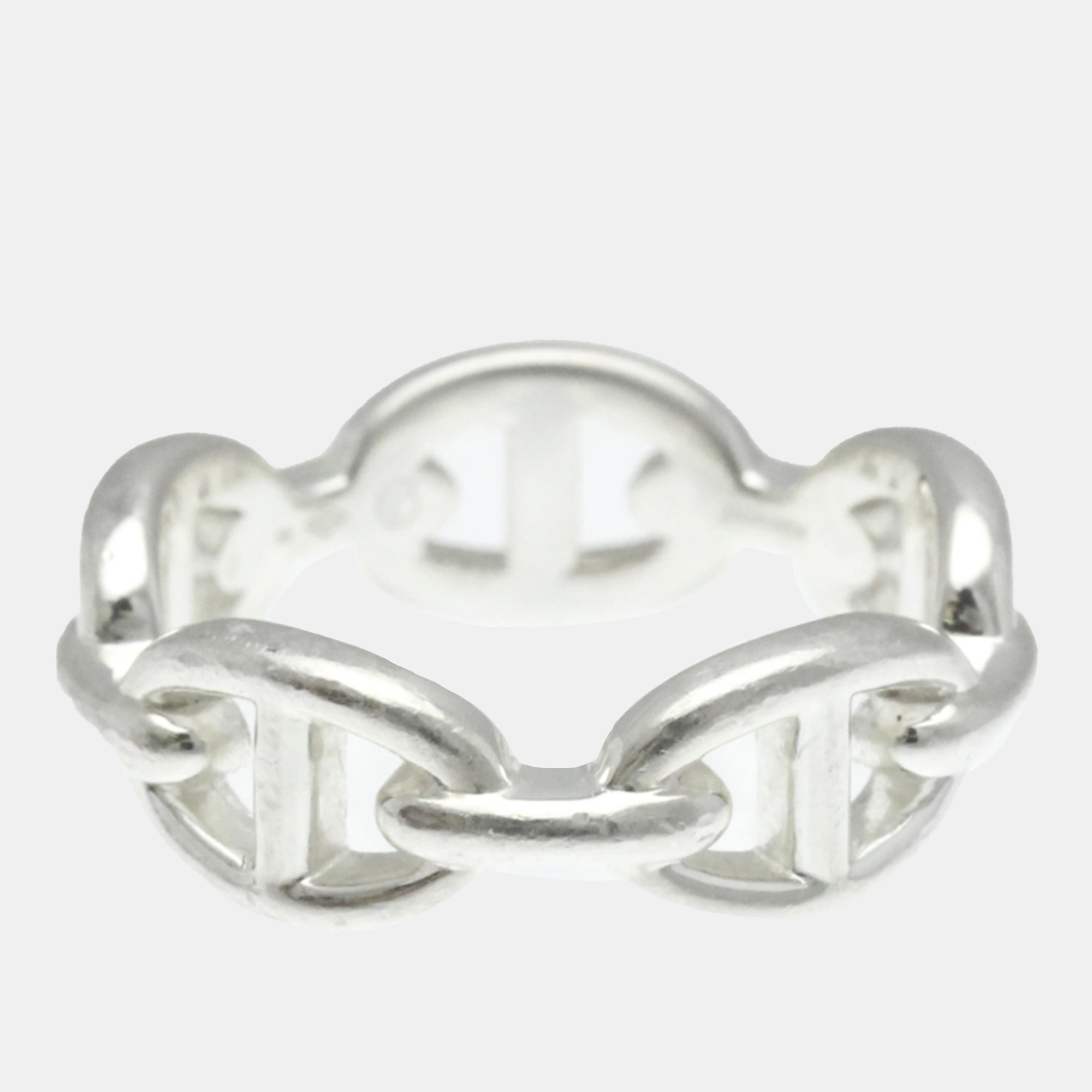 

Hermes Chaine D'ancre Ring Silver 925 Fashion No Stone Band Ring Silver