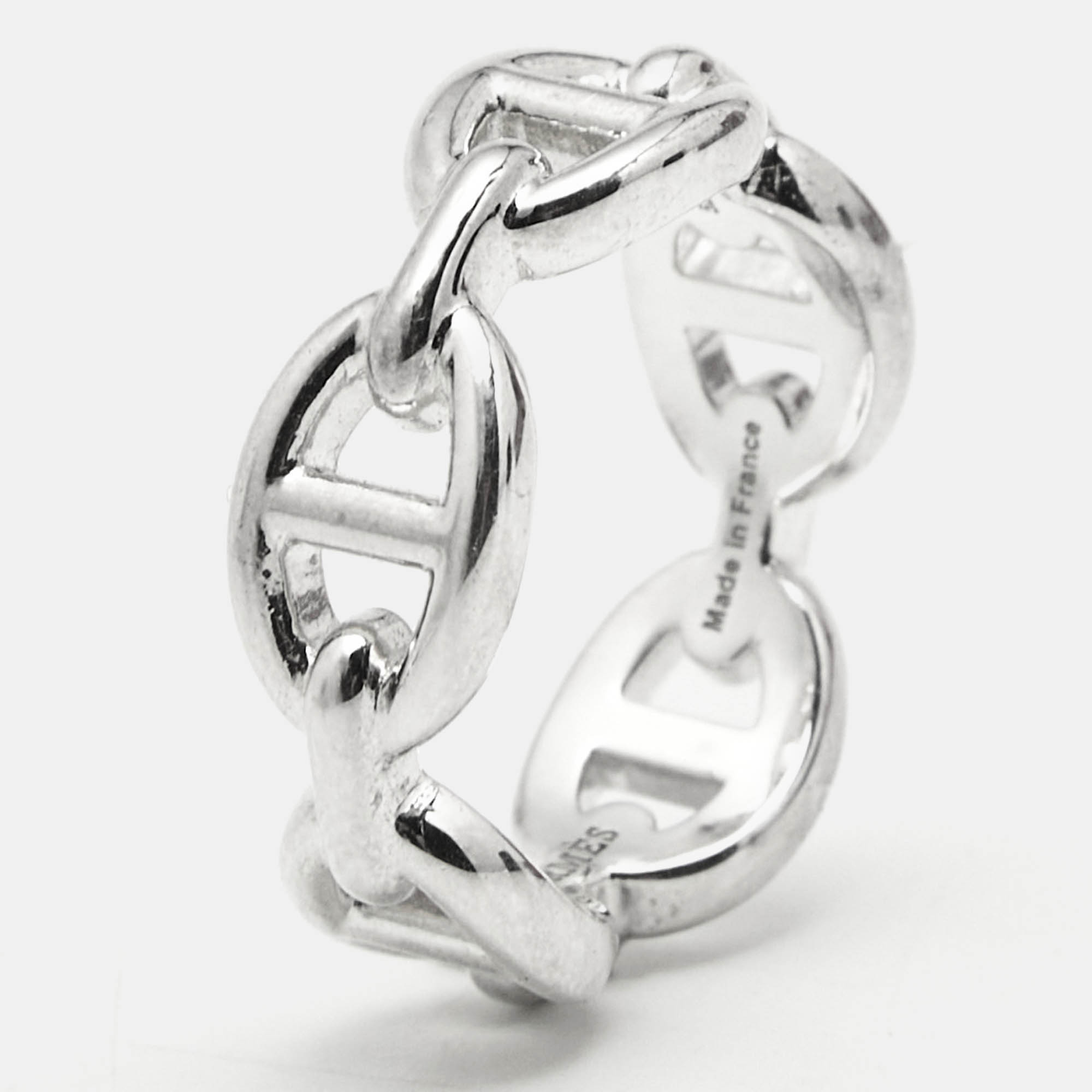 

Hermès Chaine d'Ancre Sterling Silver 925 Ring Size