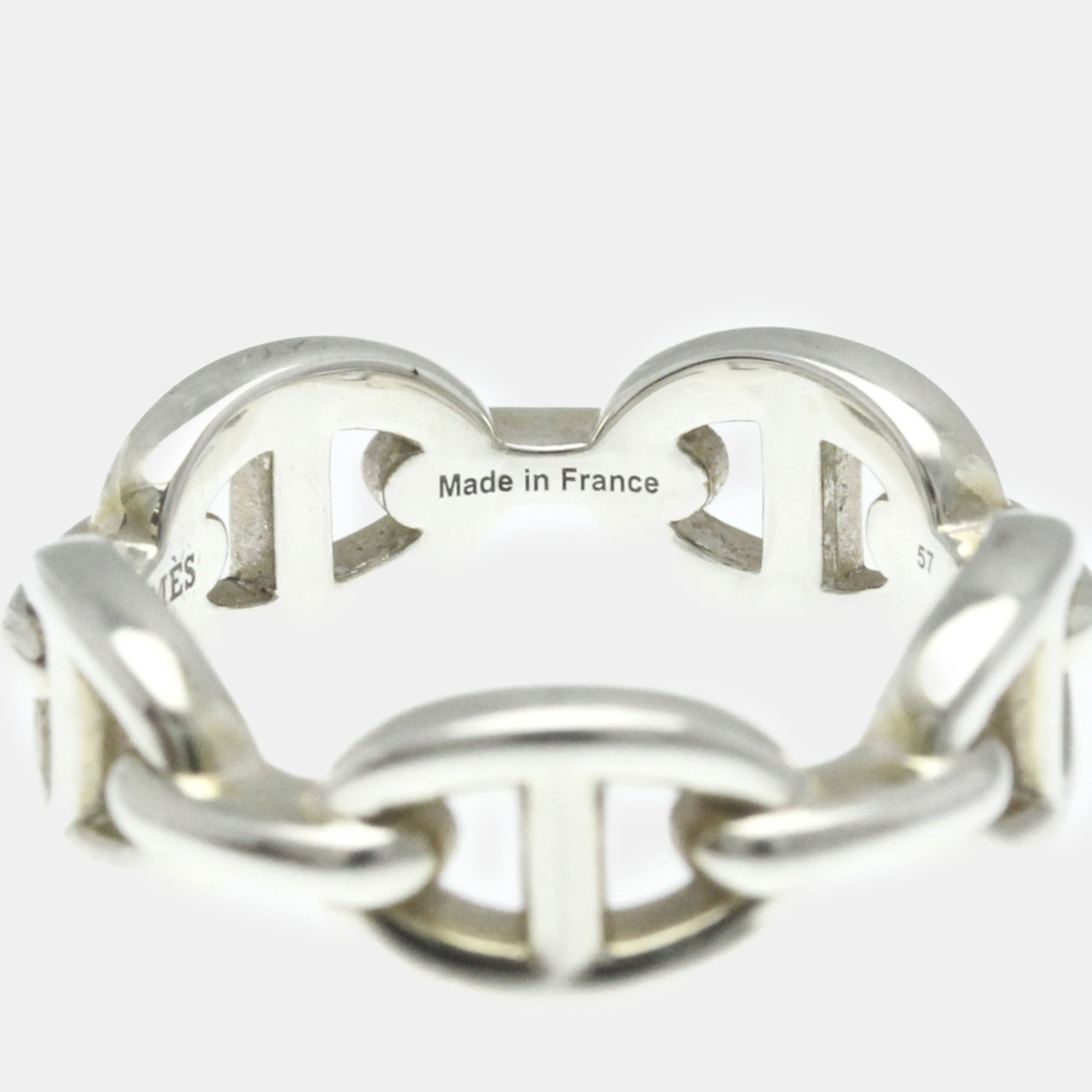 

Hermès Silver 925 Chaine D’Ancre No Stone Fashion Band Ring