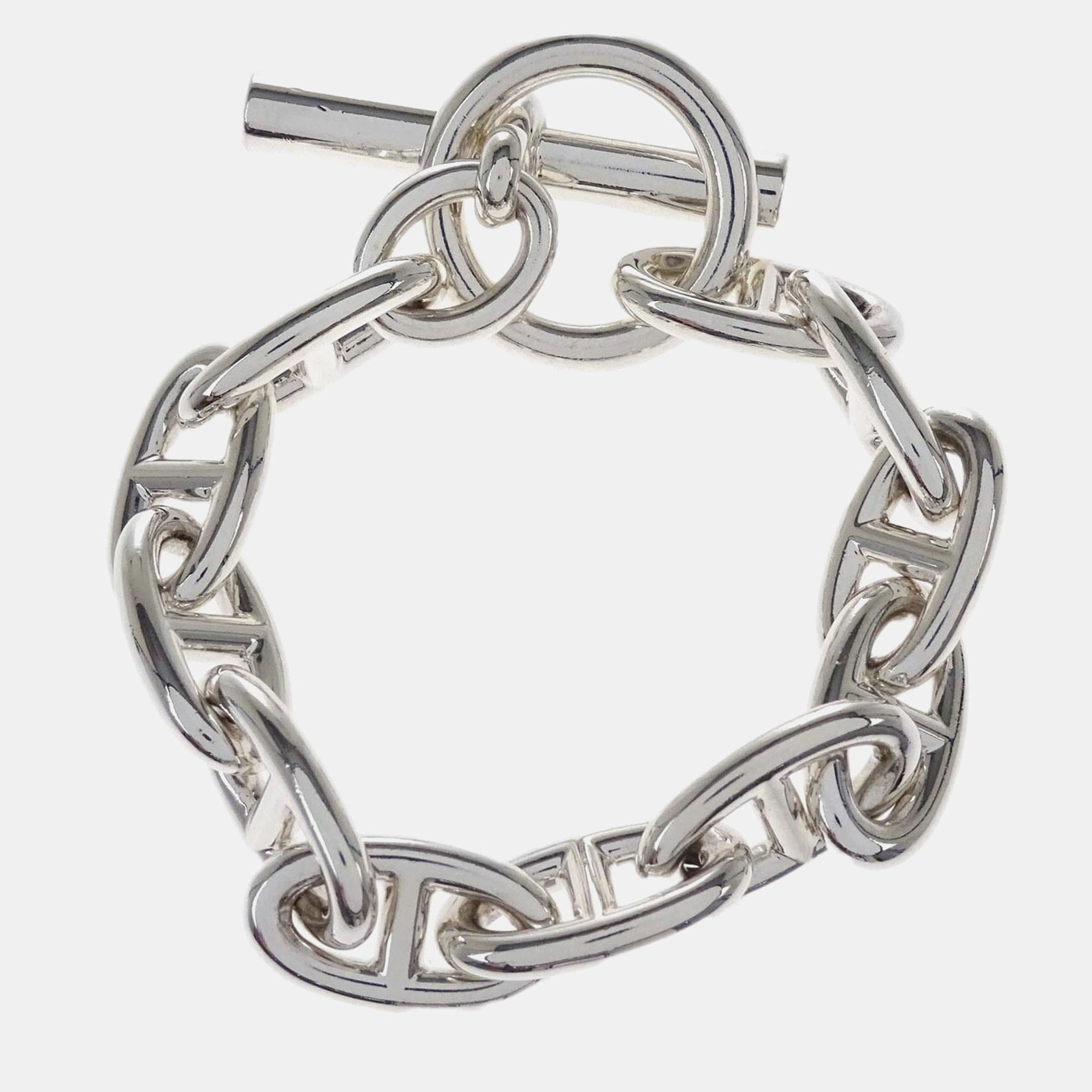 

Hermes Chaine d'Ancre Chain Bracelet Silver GM