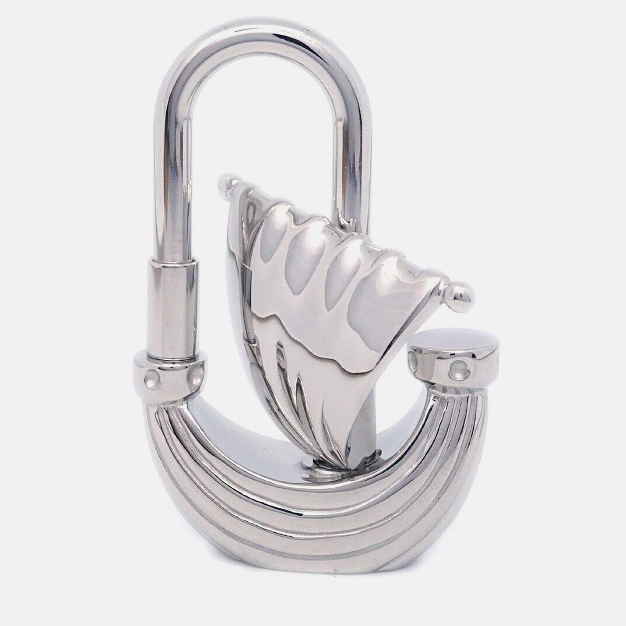 

Hermes L' Air de Paris Yacht Cadena Lock Bag Charm, Silver