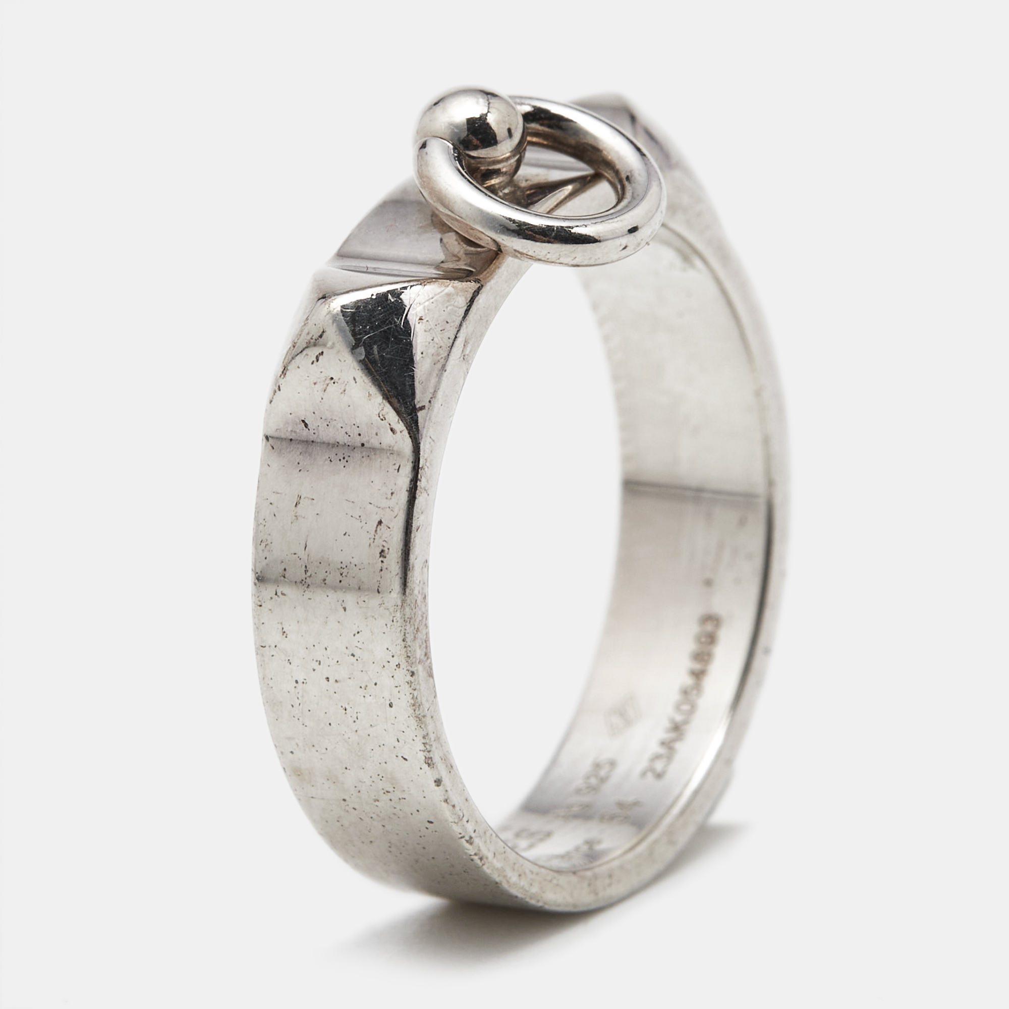 

Hermès Collier De Chien Sterling Silver 925 Ring Size