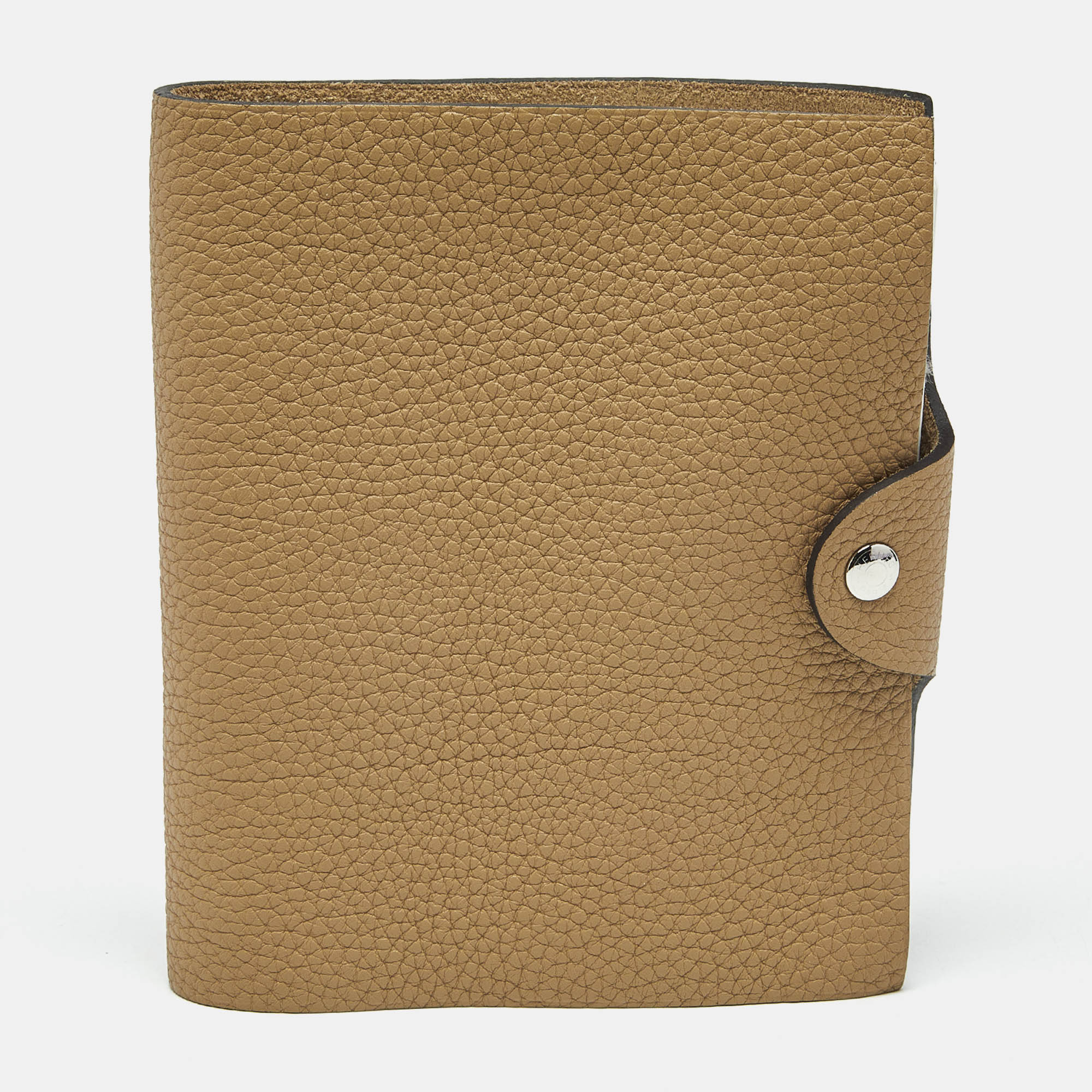 

Hermes Poussiere Togo Leather Ulysse PM Notebook Cover, Beige