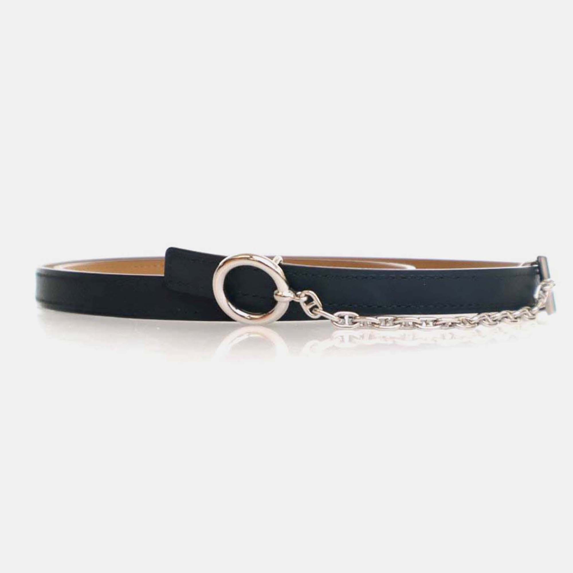 Hermes Vert Cypres Green Brown Epsom Swift Leather Belt