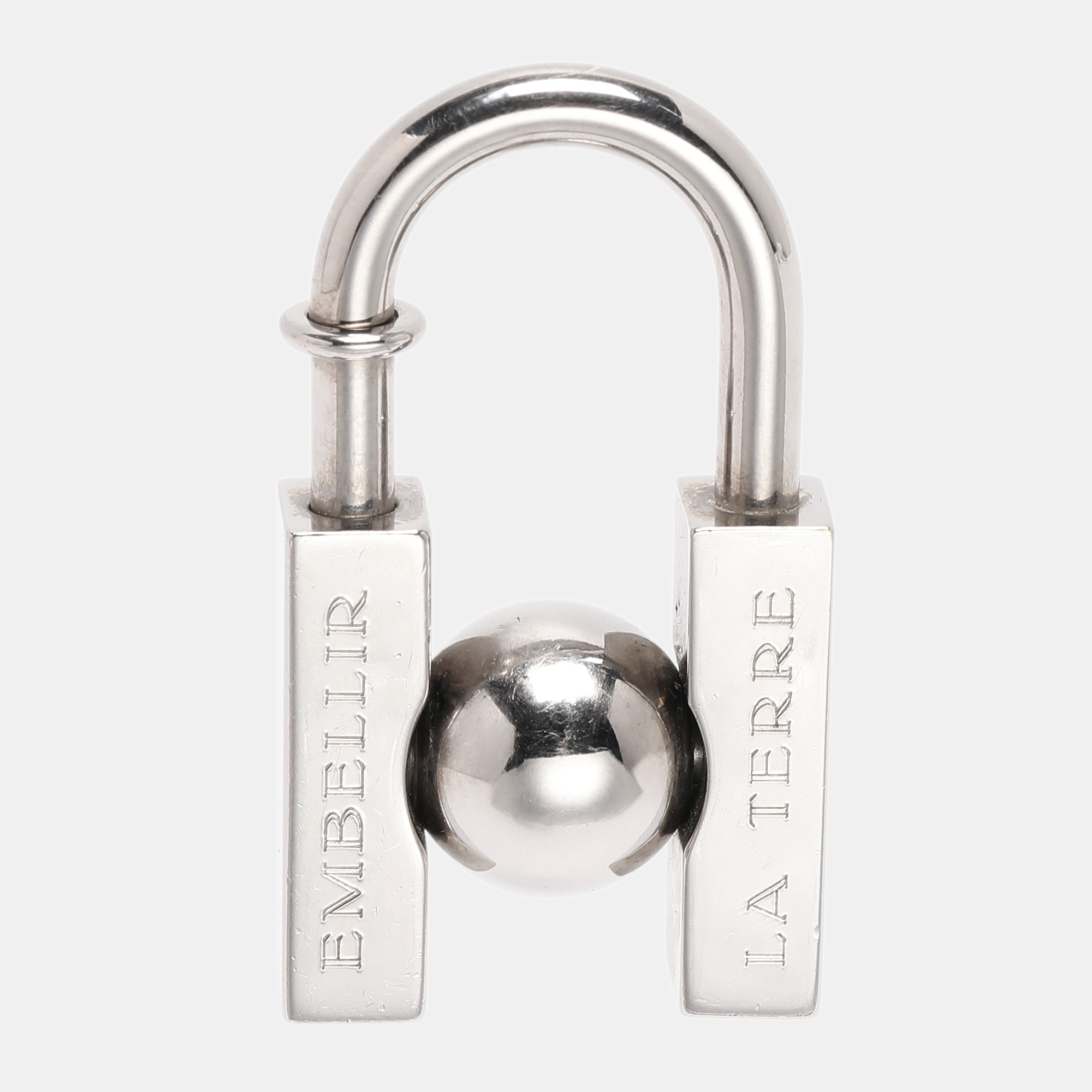

Hermès Silver Tone Hardware Cadena Lock Charm