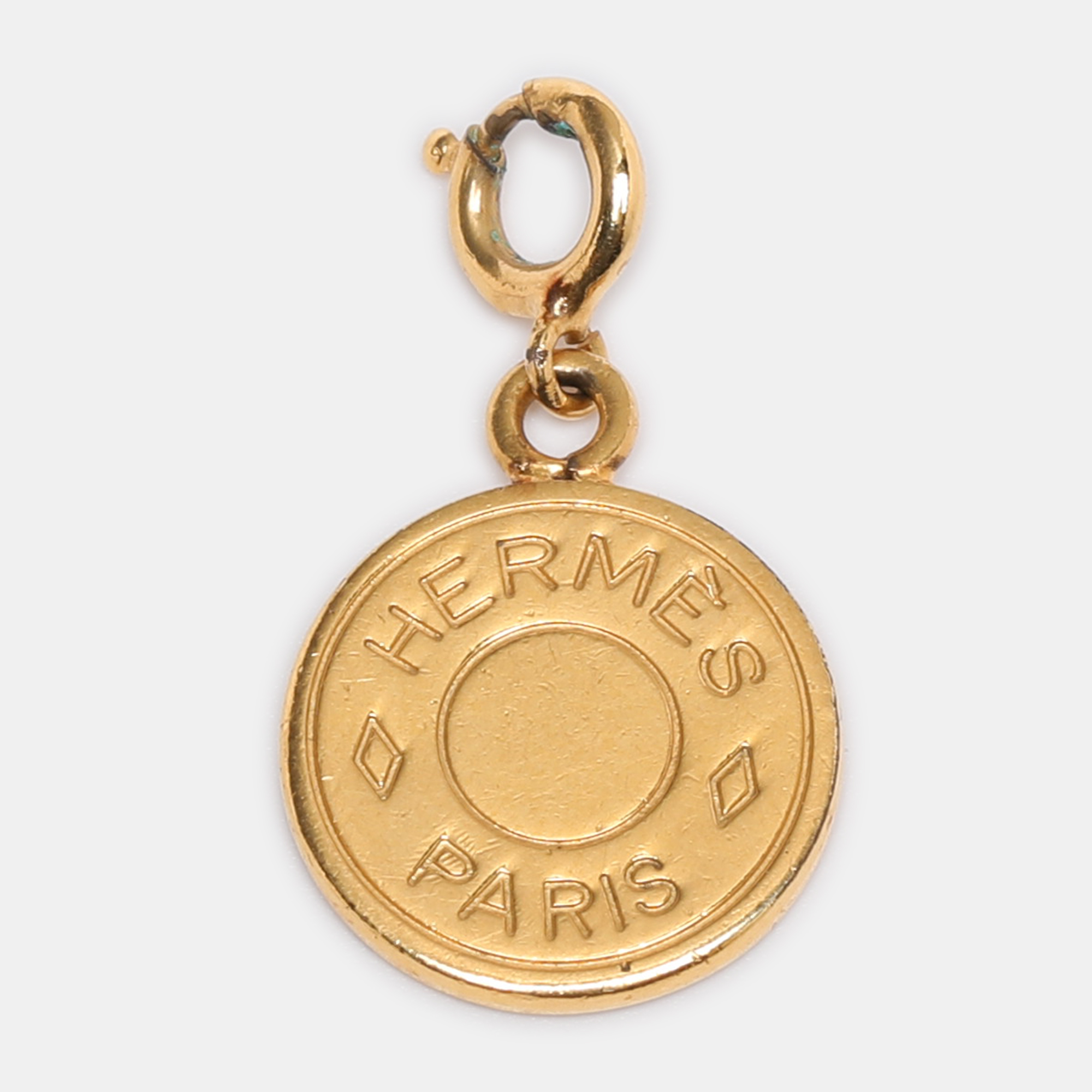 

Hermès Gold Tone Metal Bijouterie Fantaise Pendant