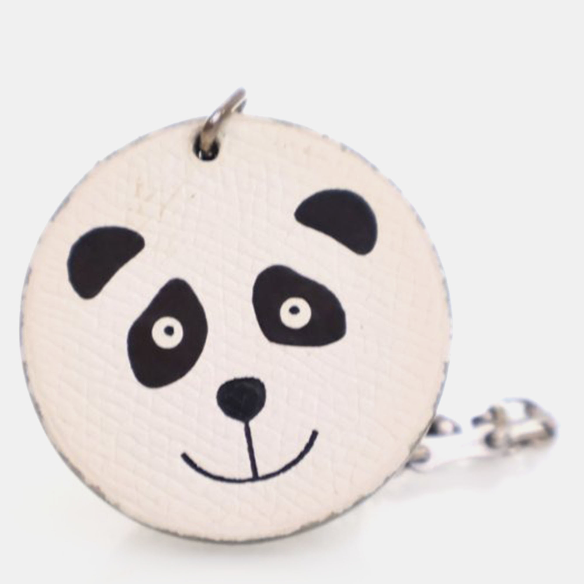 

Hermes Epsom White Panda Bag Charm