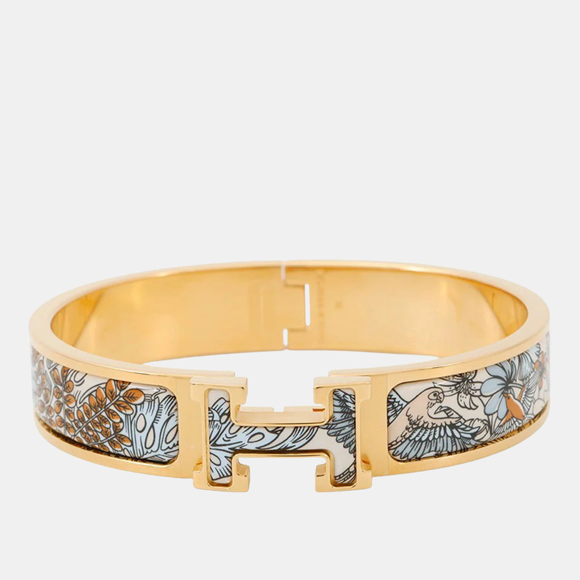 

Hermes Clich Size PM Beige Metal Enamel