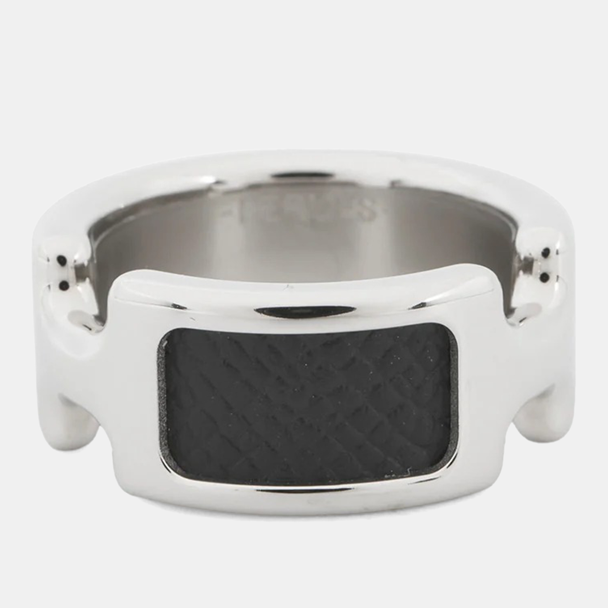 

Hermes Orump Ring Size PM/S/#11 Black Epsom Metal