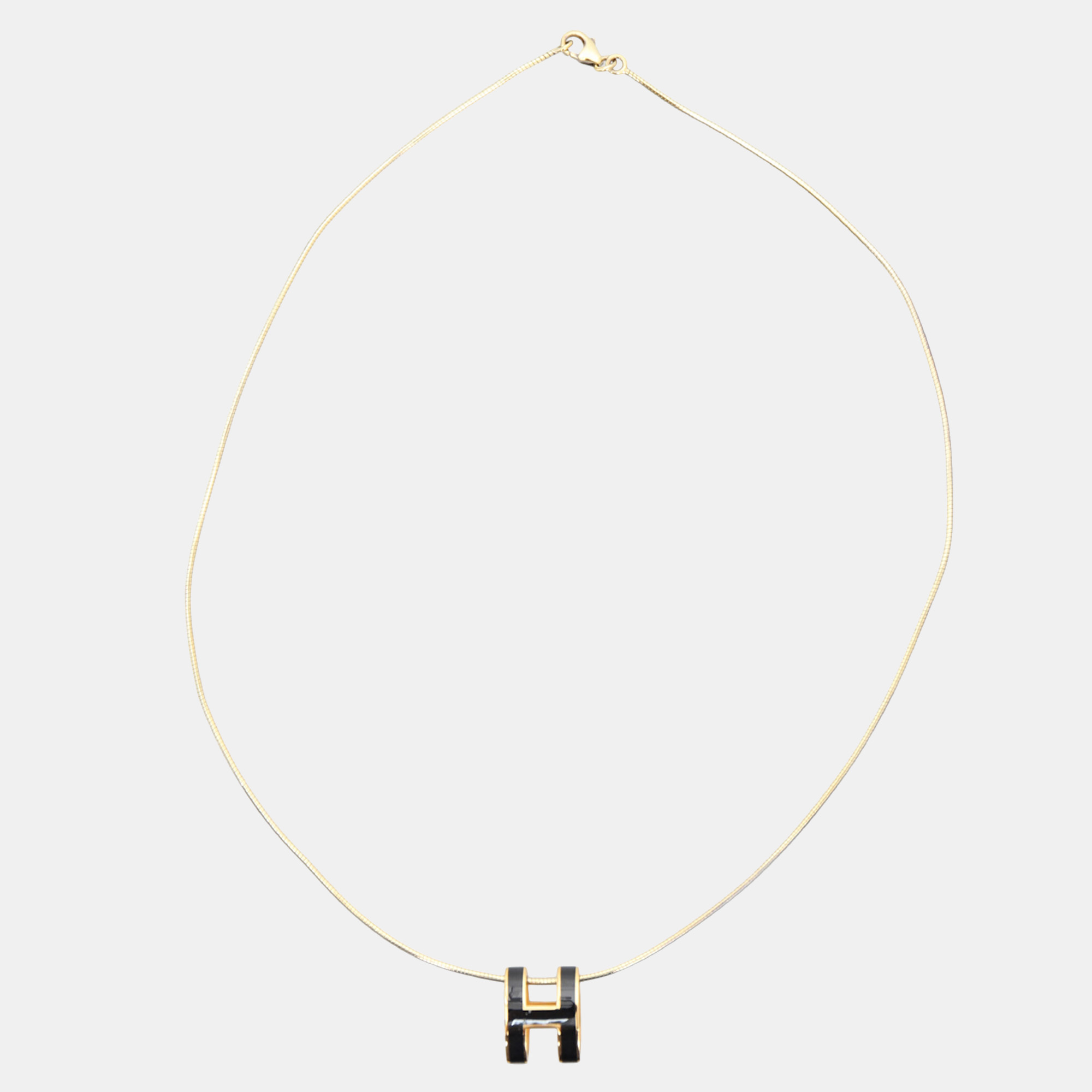 

Hermes H Pop Necklace, Black