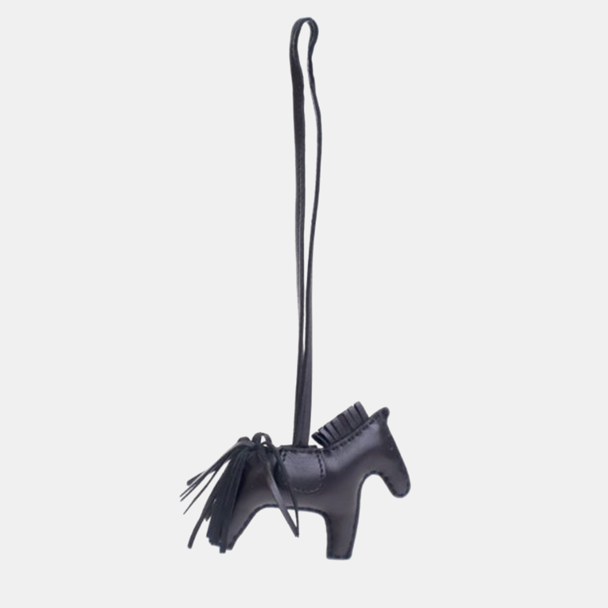 

Hermes Black Milo Lambskin Rodeo PM