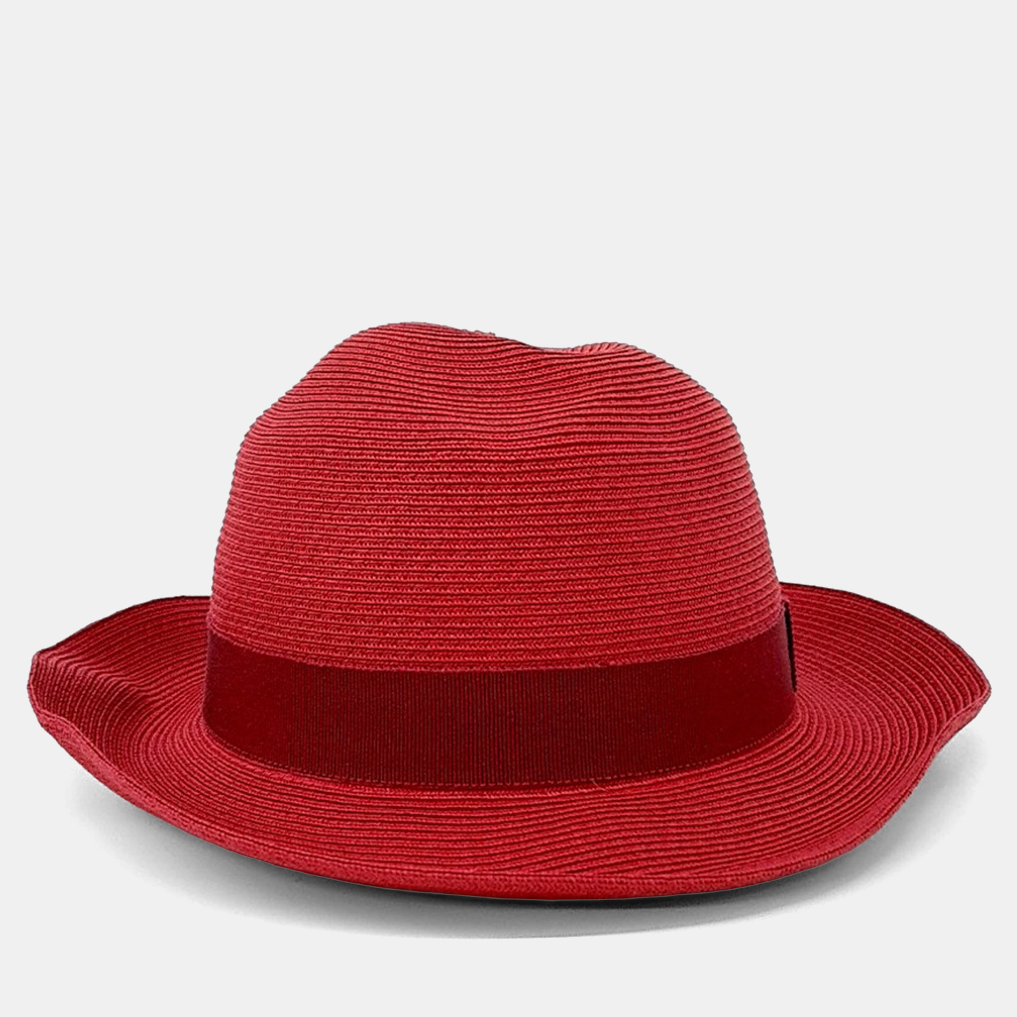

Hermes Fedora Trilby Cap, Red