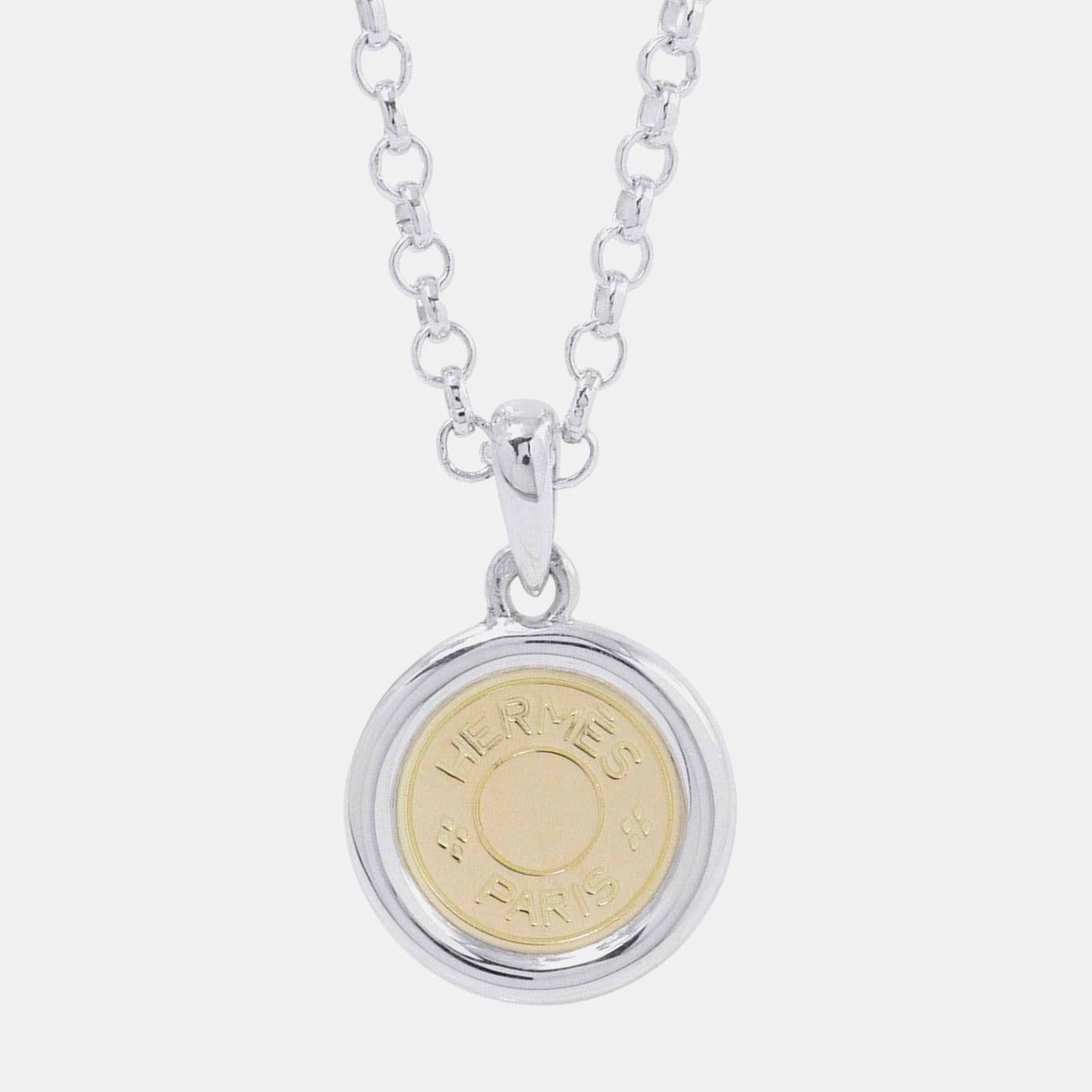 

Hermes Sellier Pendant Sv925 18k Yellow Gold