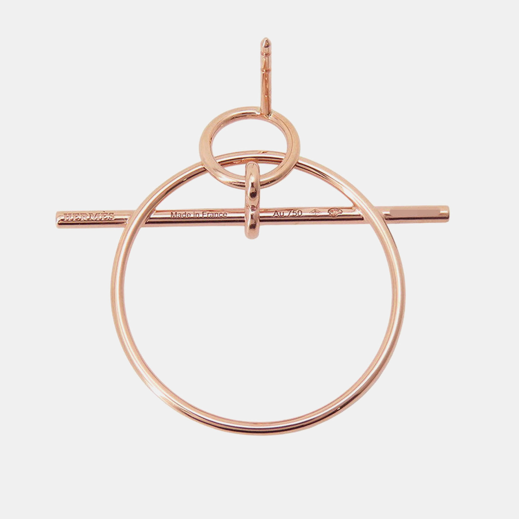 

Hermes Loop Earrings Echapp Size PM 18K Pink Gold