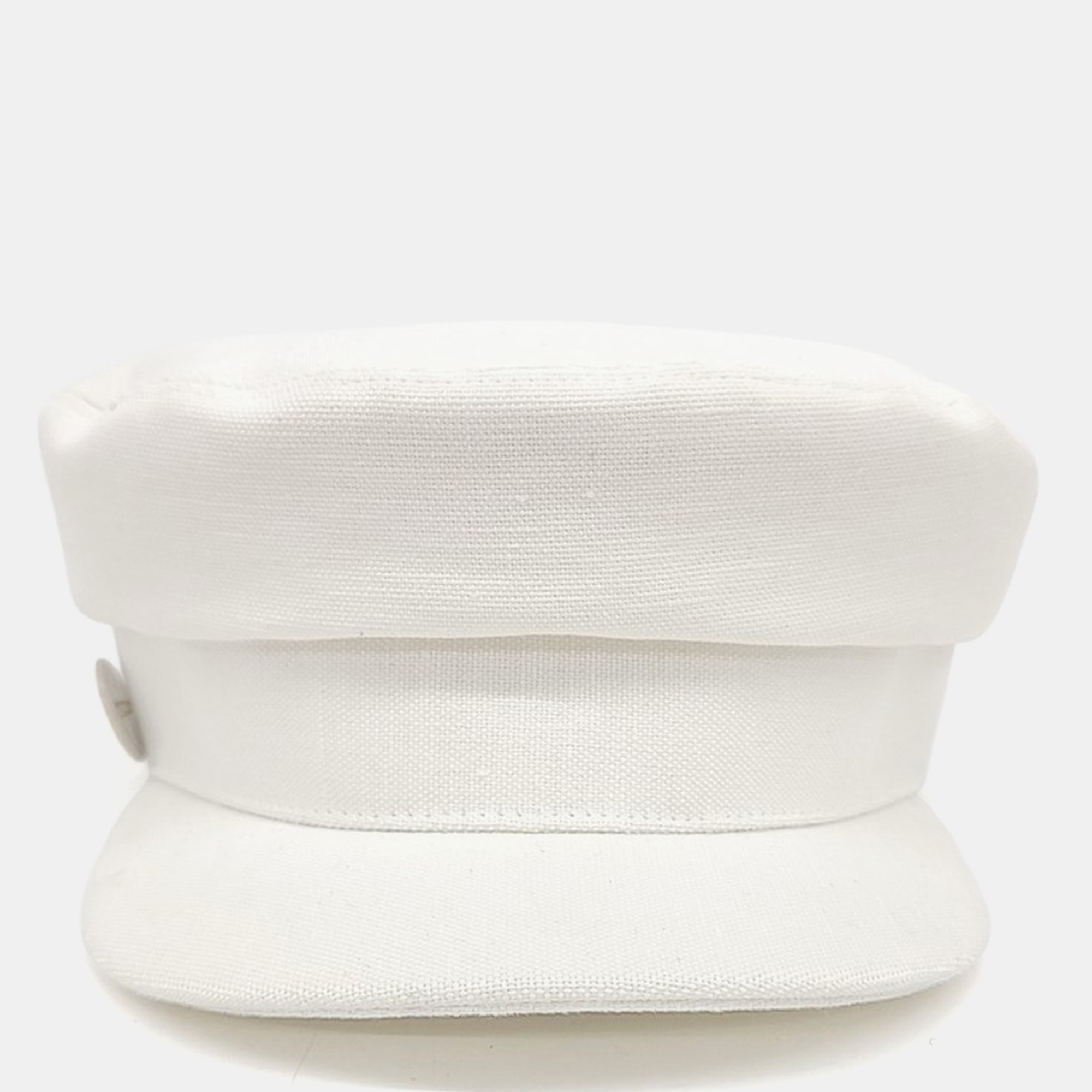 

Hermes White Fabric Hunting Cap