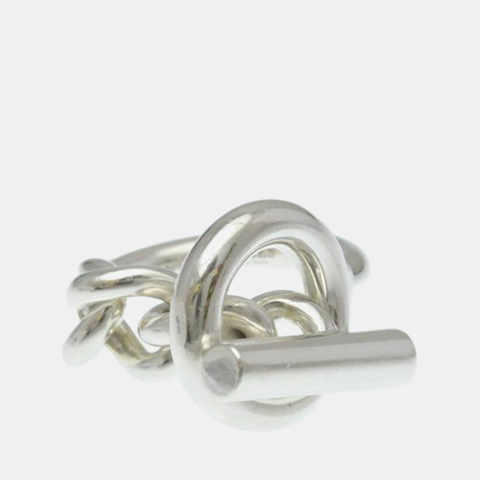 

Hermes Croisette Ring Silver 925 Fashion No Stone Band Ring Silver