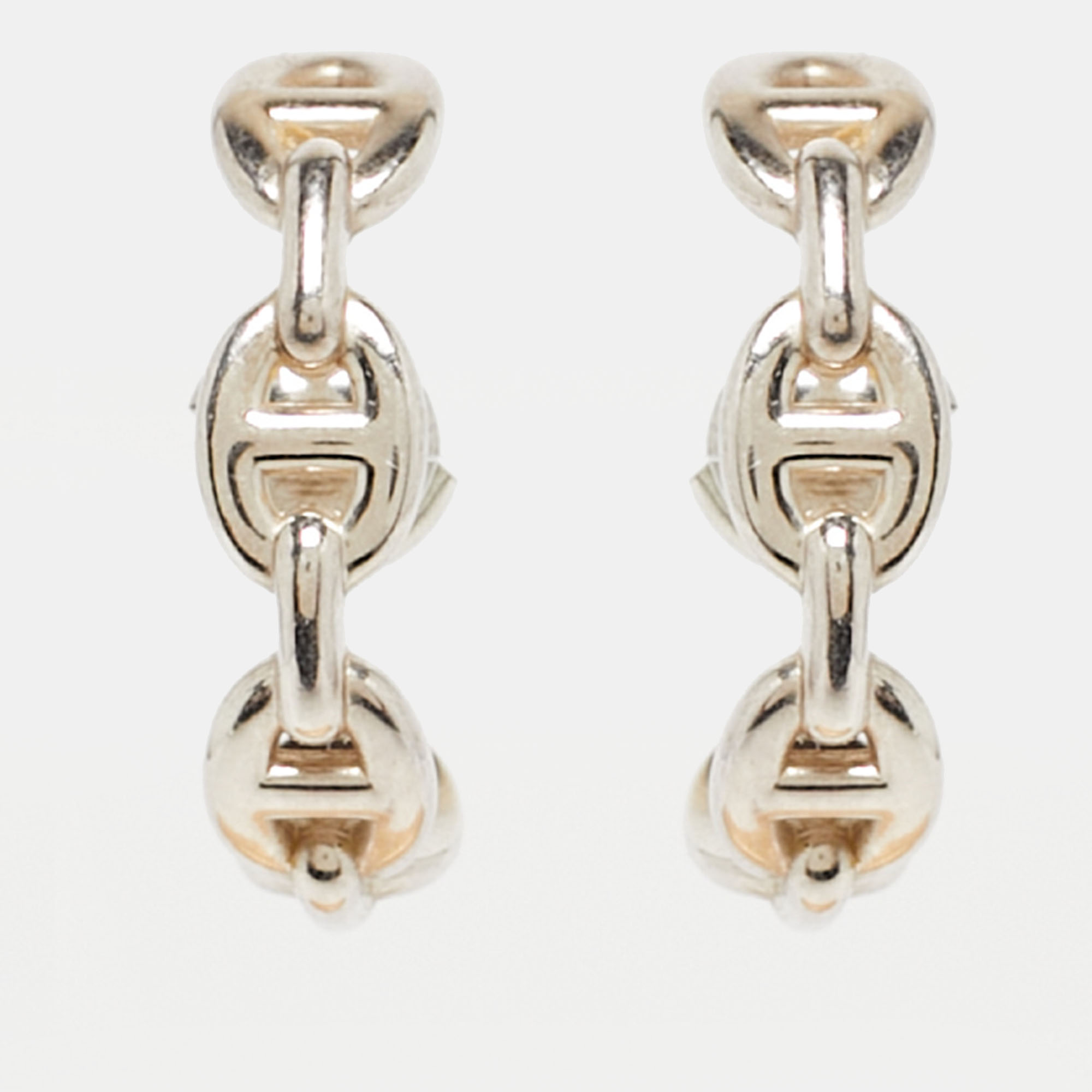 

Hermes Chain d'Ancre Sterling Silver Earrings
