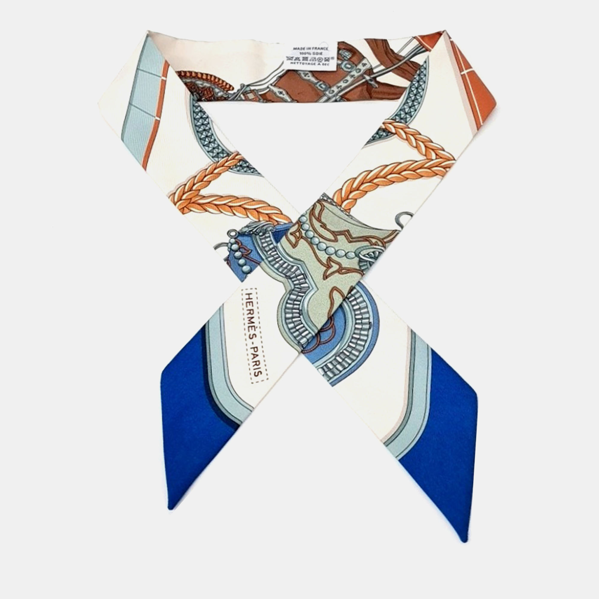 

Hermes Multicolor Silk Twilly