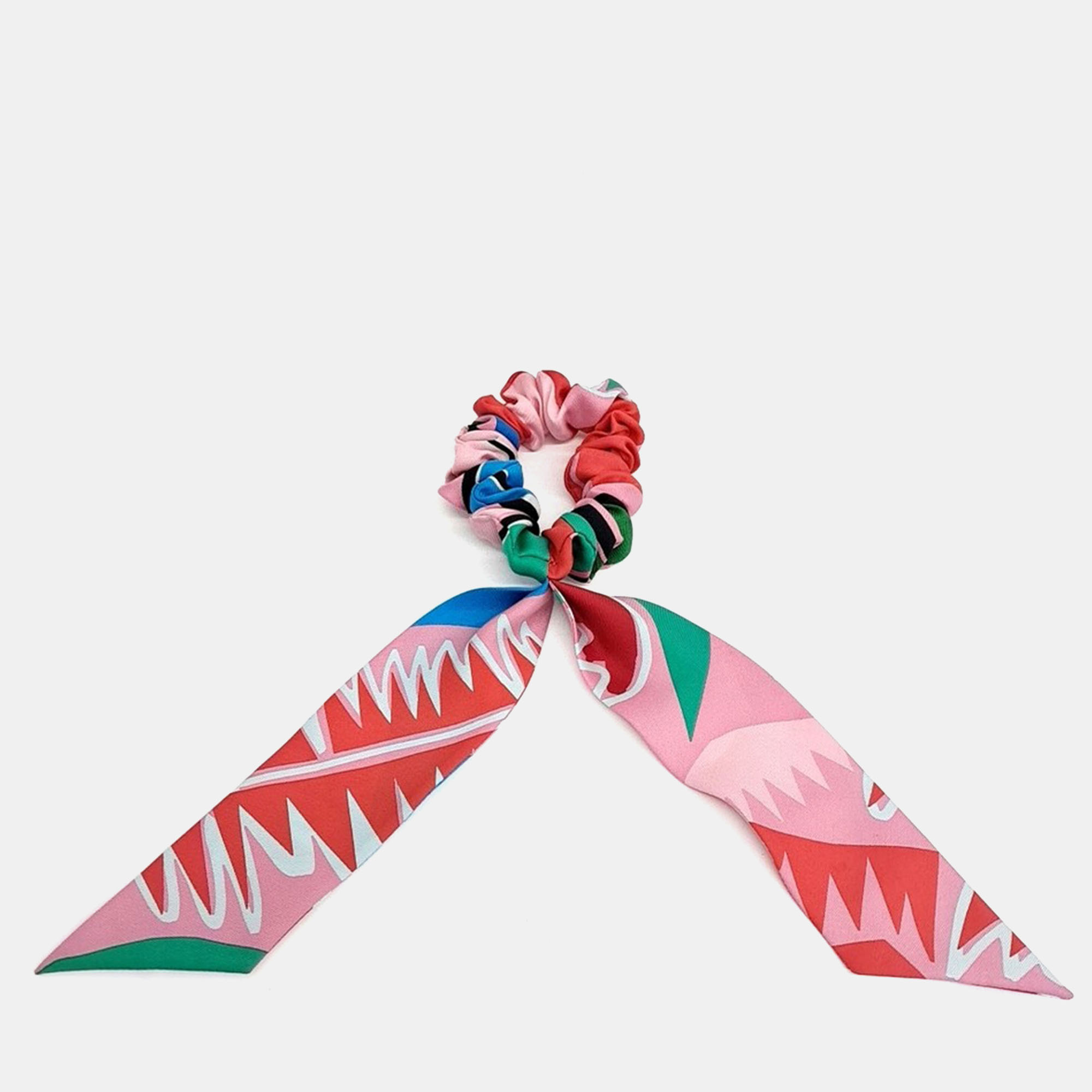 

Hermes silk hair scrunchie, Multicolor