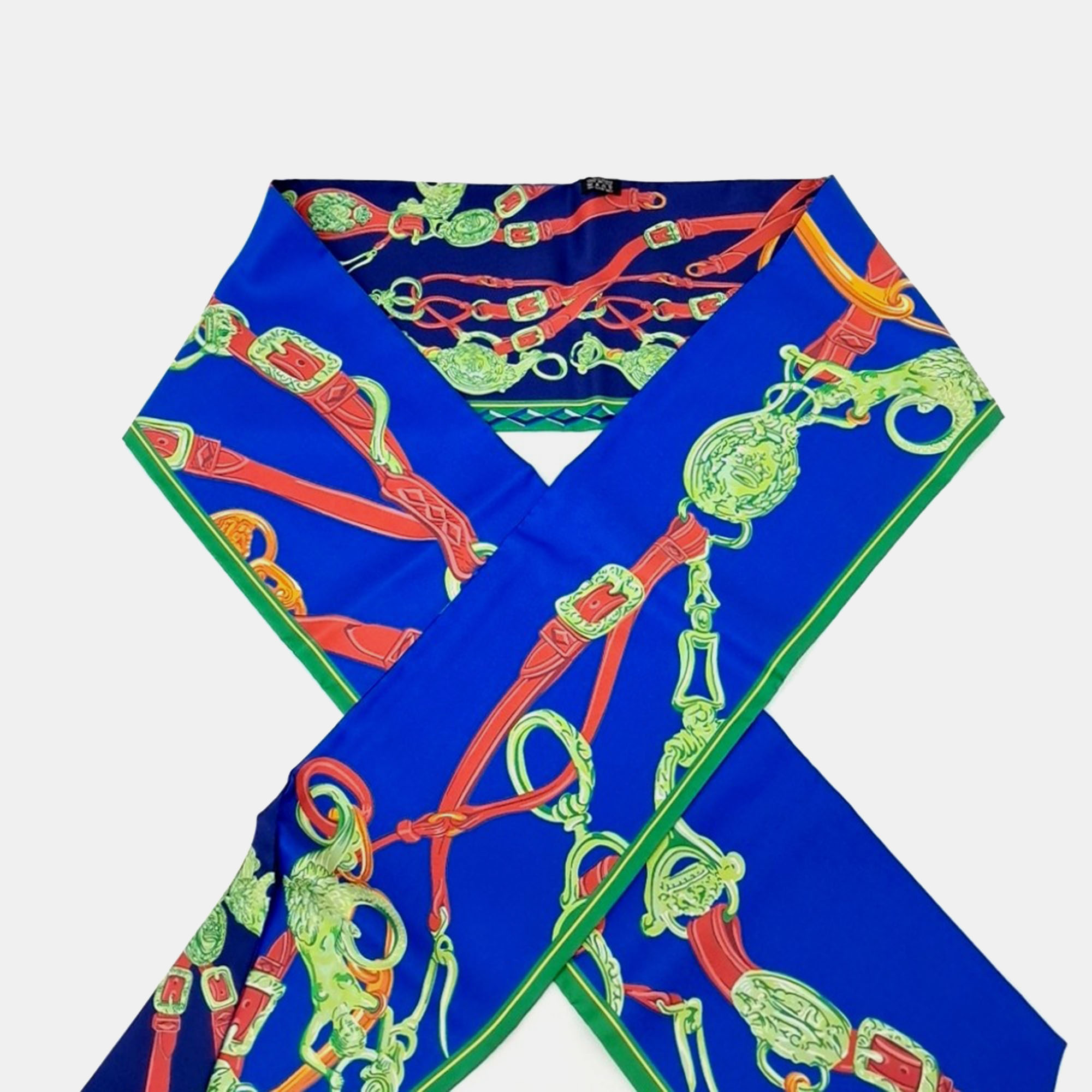 Pre-owned Hermes Maxi Twilly Bandeau In Multi