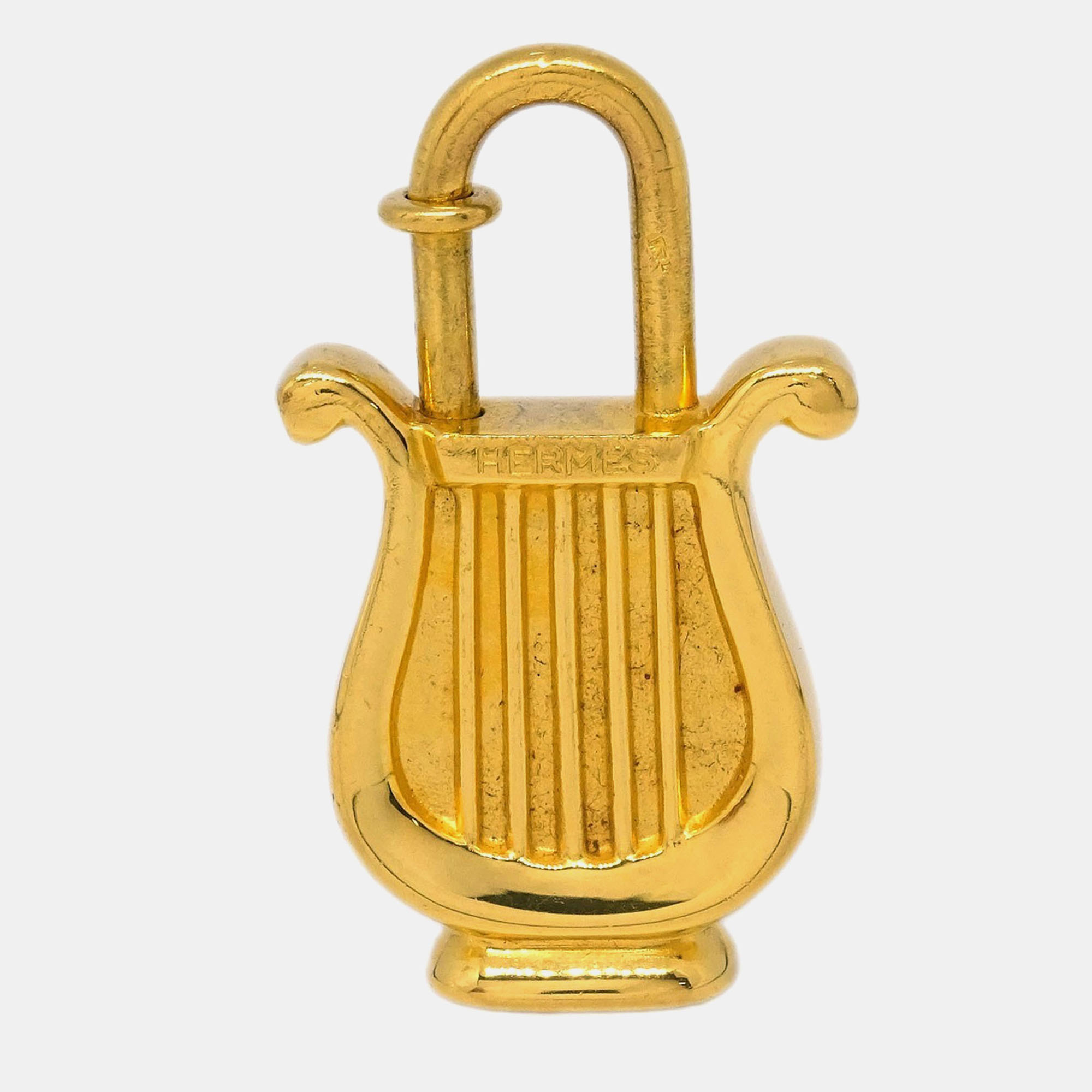 

Hermes Harp 1996 Cadena Padlock Gold Small