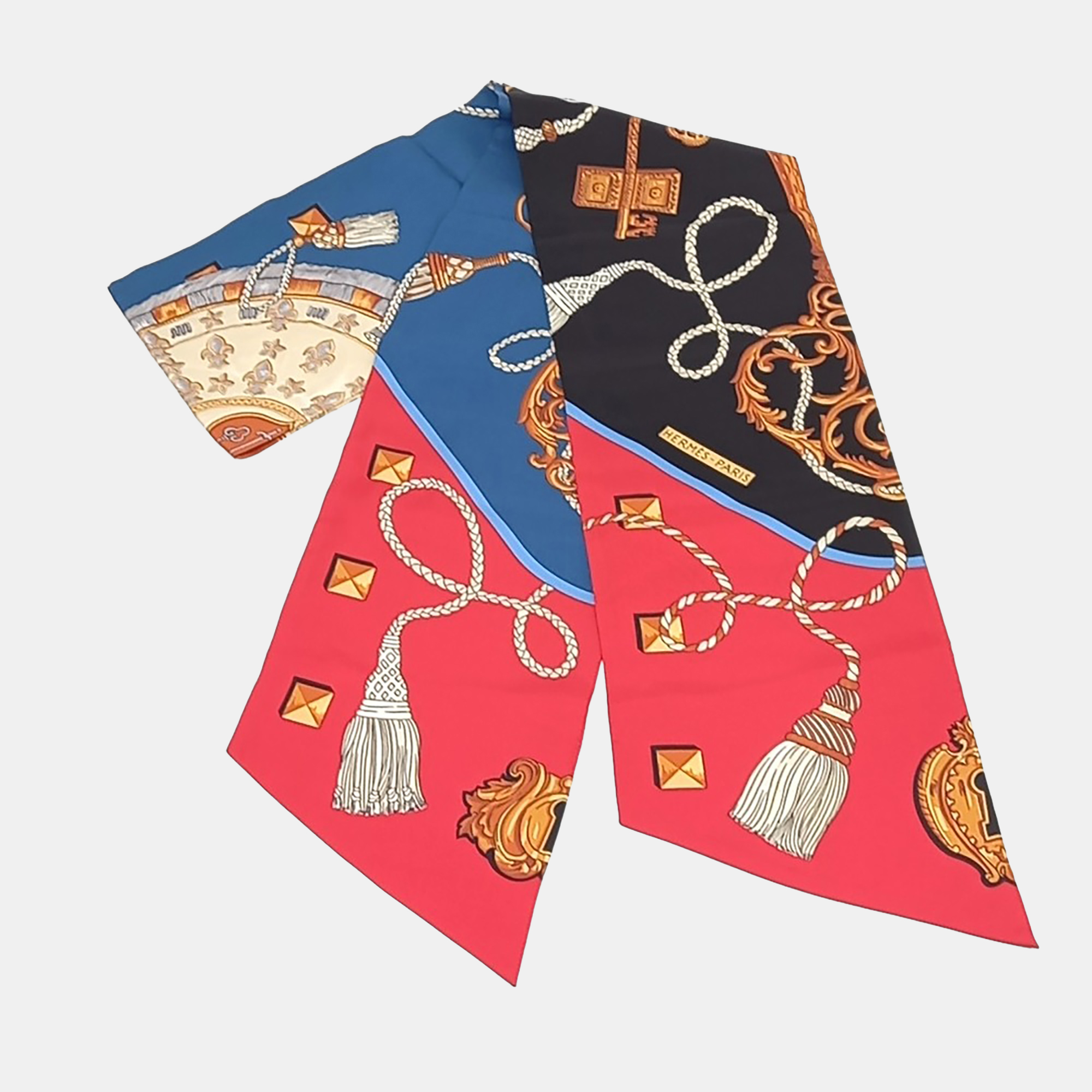 

Hermes Multicolor Silk Maxi Twilly Scarf