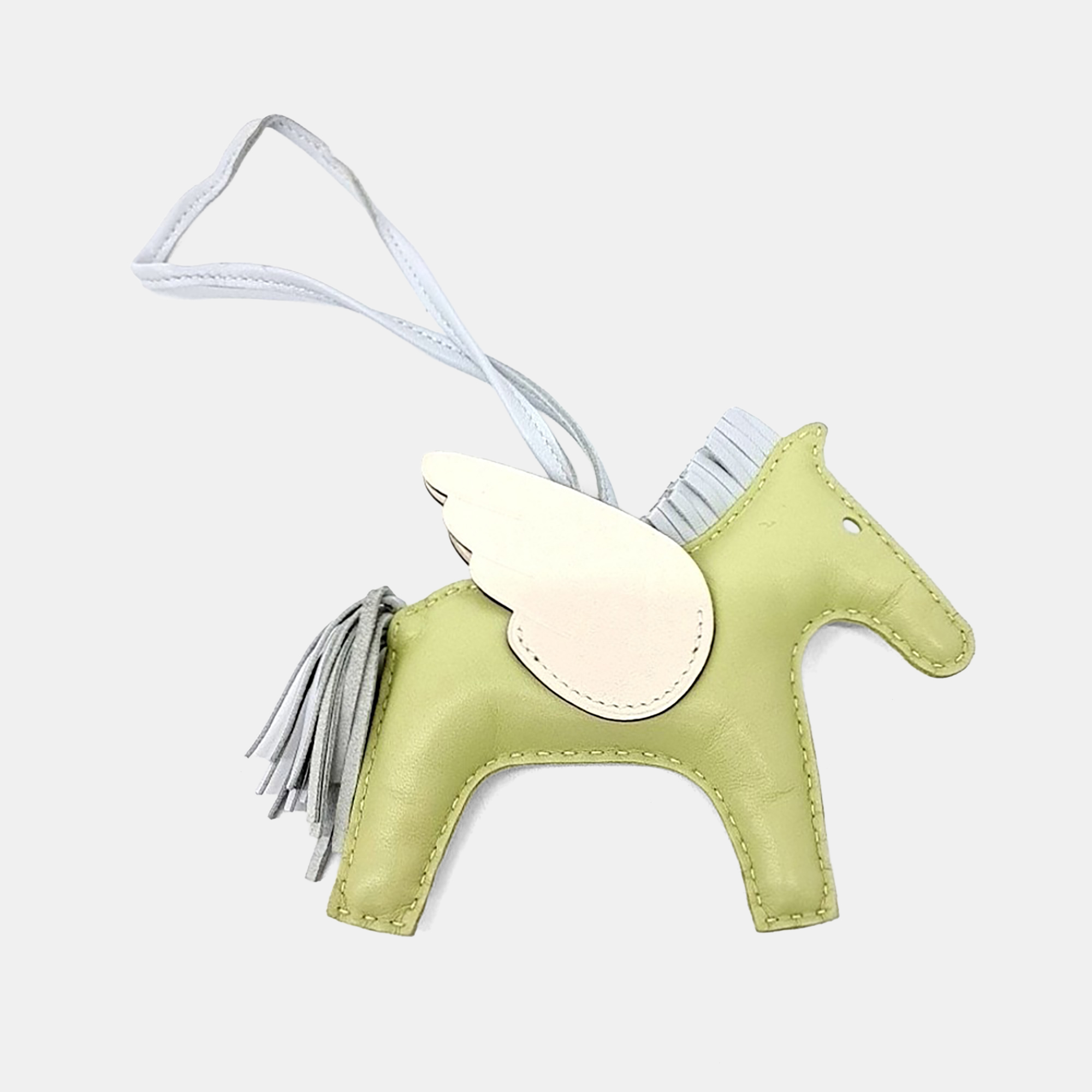 

Hermes Green Leather Pegasus Rodeo Bag Medium