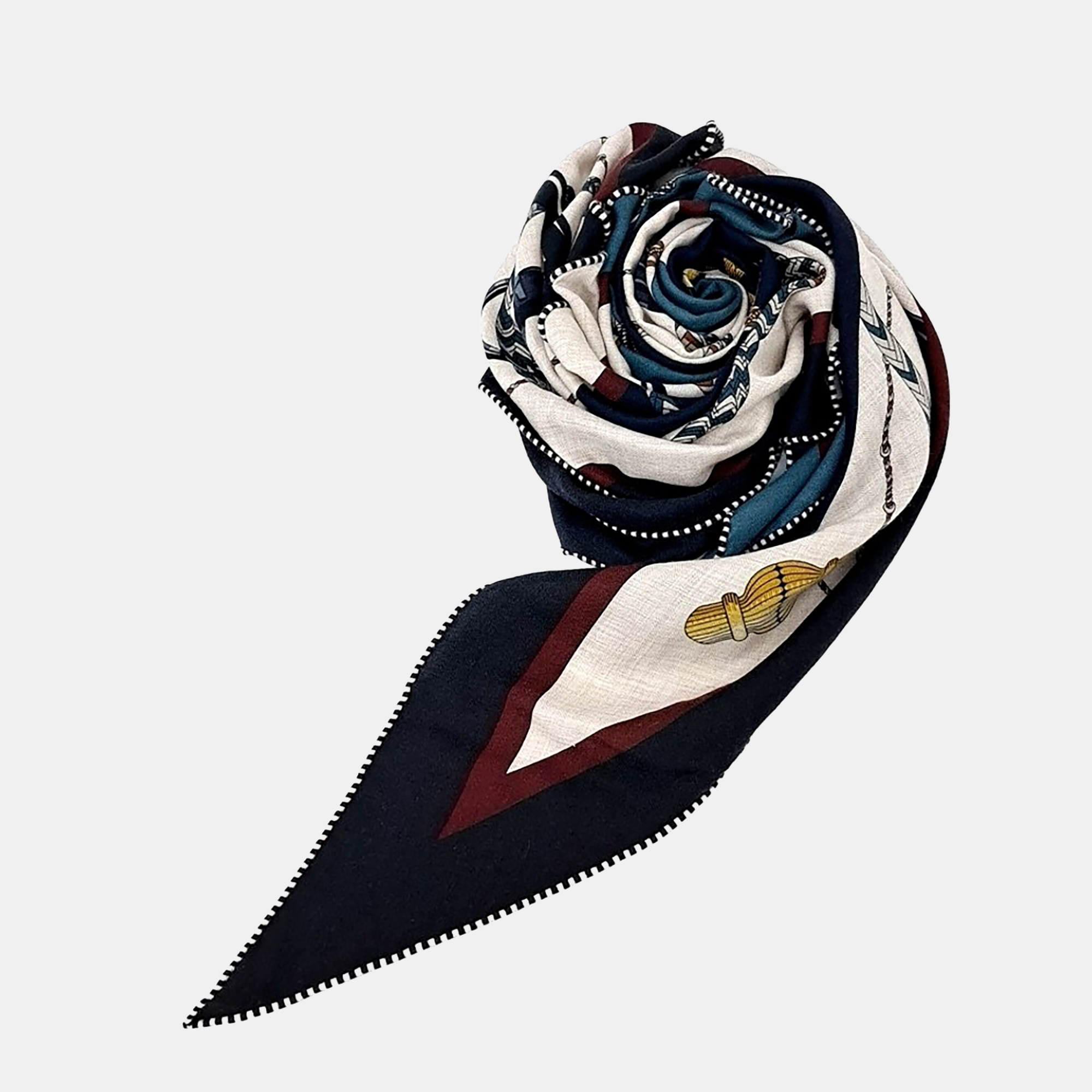 

Hermes Cashmere Silk Rosangi Scarf, Multicolor