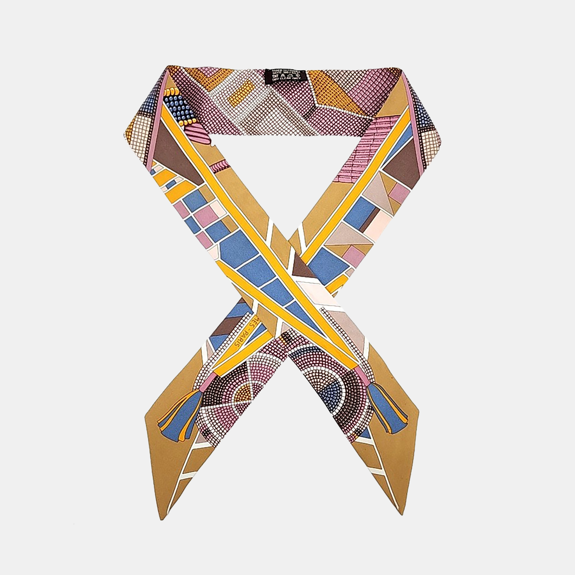 

Hermes Multicolor Silk Twilly