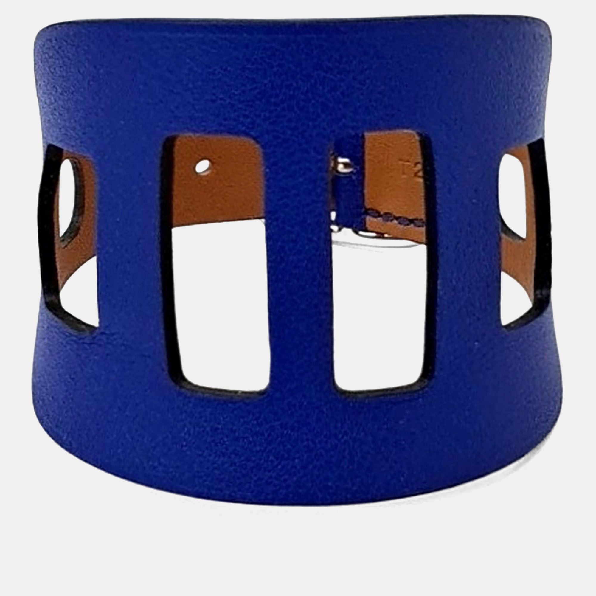 

Hermes leather bracelet, Blue